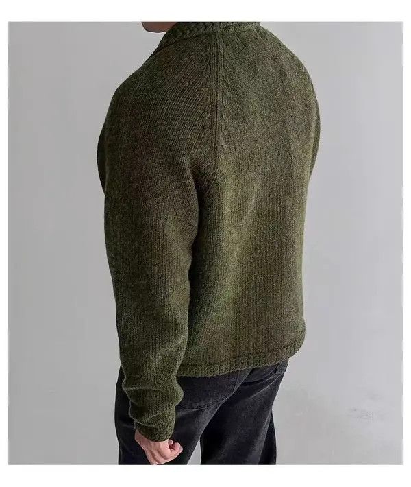 Japanese Brand Vintage Green L Casual Knit Sweater Lapel Jacket Coat Size US M / EU 48-50 / 2 - 4 Thumbnail