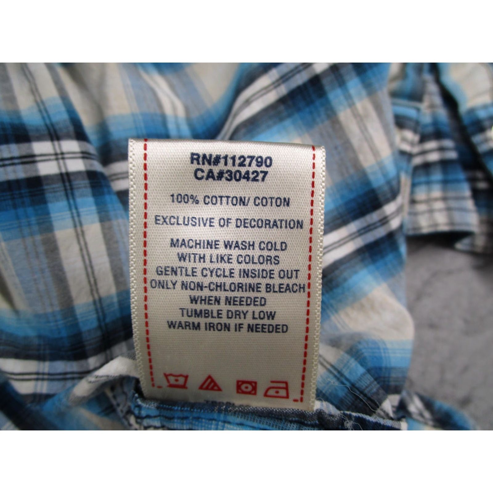 True Religion True Religion Shirt Mens 2XL Blue White Plaid Western Pearl Snap Long Sleeve Size US XXL / EU 58 / 5 - 6 Thumbnail
