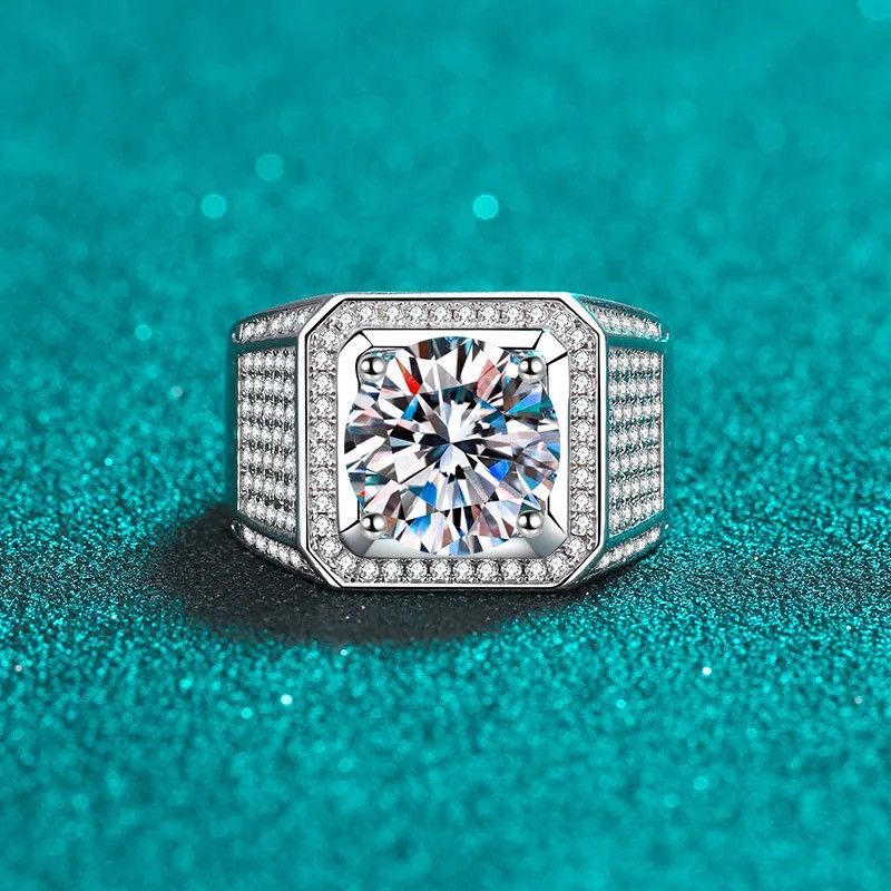 Other 2 Carat D Color Moissanite Ring Luxury Bands S925 Silver Size ONE SIZE - 2 Thumbnail