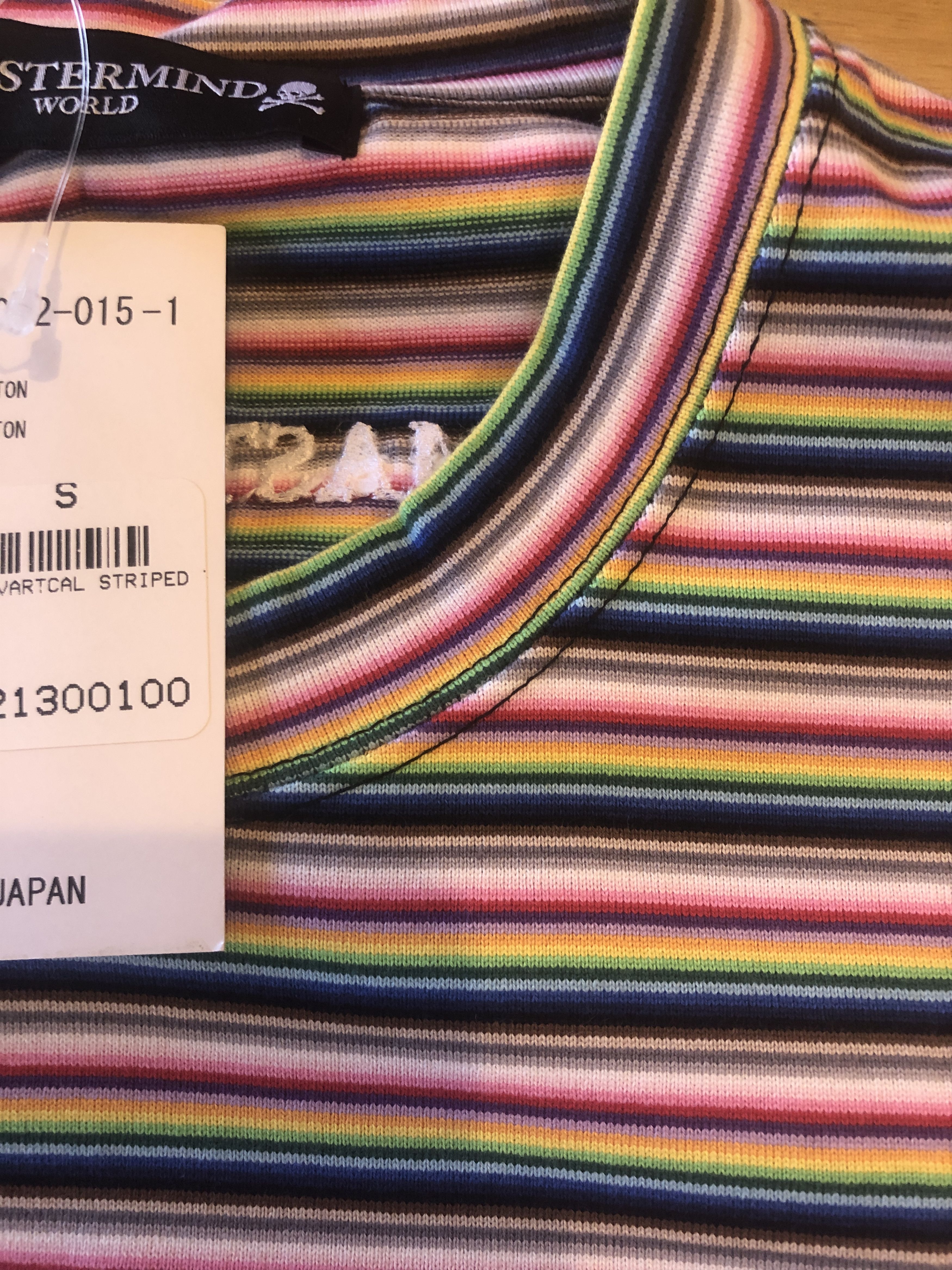 Mastermind World Multi Color Striped RARE Mastermind World T Small Size US S / EU 44-46 / 1 - 5 Thumbnail