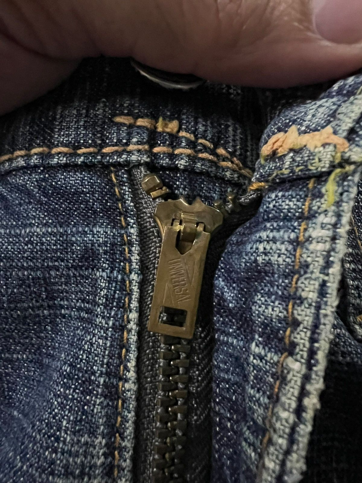 Japanese Brand 80’s Vintage Ghost Label Distress Jean Size US 31 - 13 Thumbnail