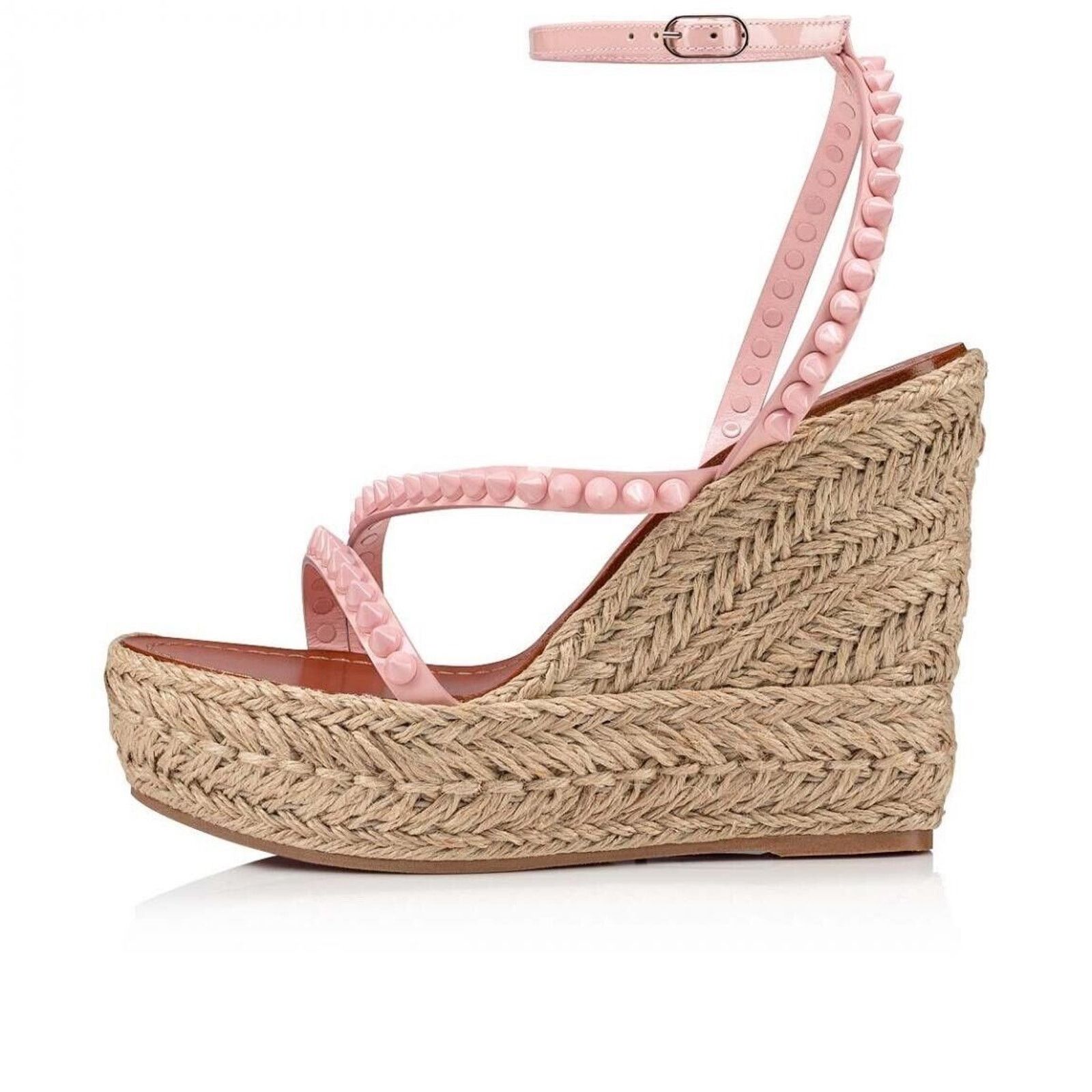 Christian Louboutin Mafaldina Zeppa 120 Rosy Pink Platform Wedge Sandal 41 Size US 11 / IT 41 - 3 Thumbnail