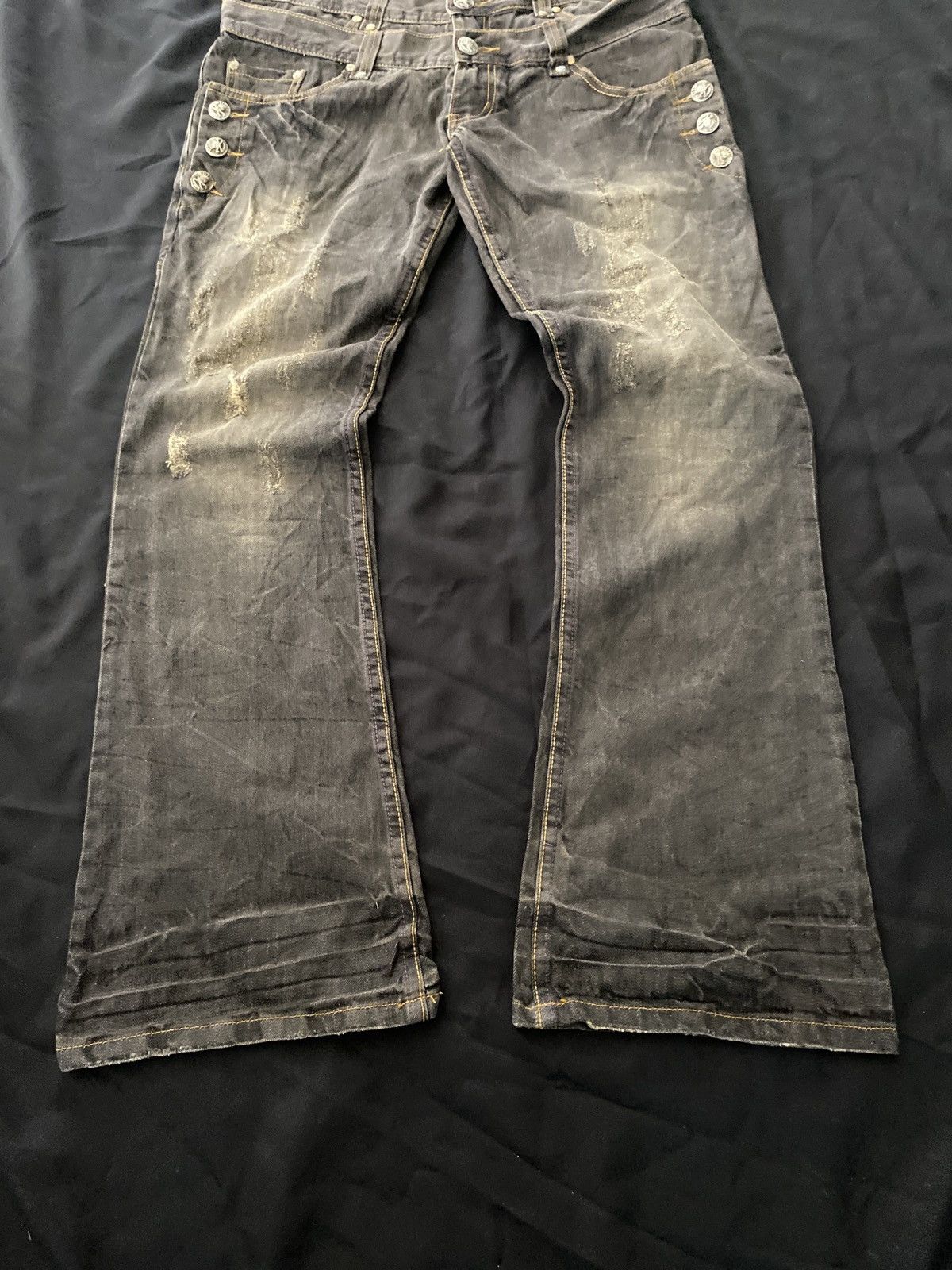 K-Two Studios Japanese Double Waist Flared Seditionaries Jeans Size US 33 - 5 Thumbnail
