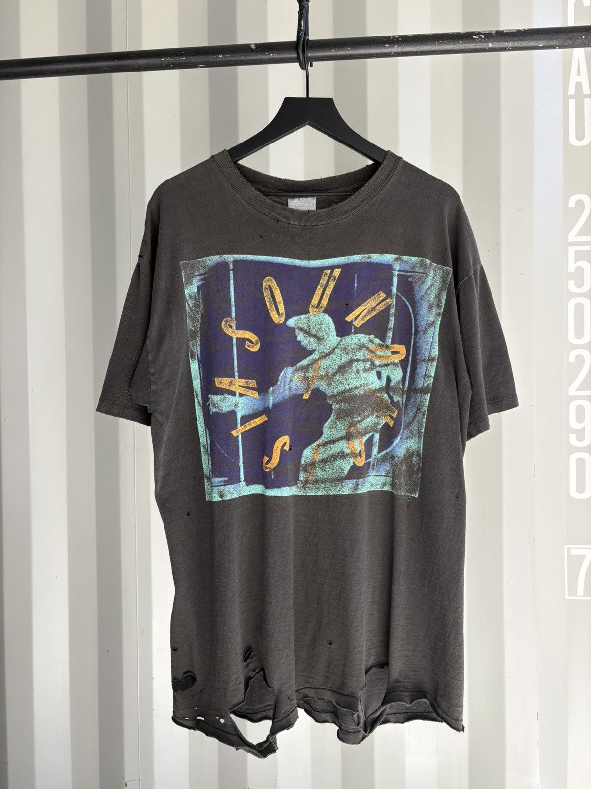 Band Tees Vintage Sound Vision Bowie Shirt Fade Distressed Grunge Band Size US XL / EU 56 / 4 - 1 Thumbnail