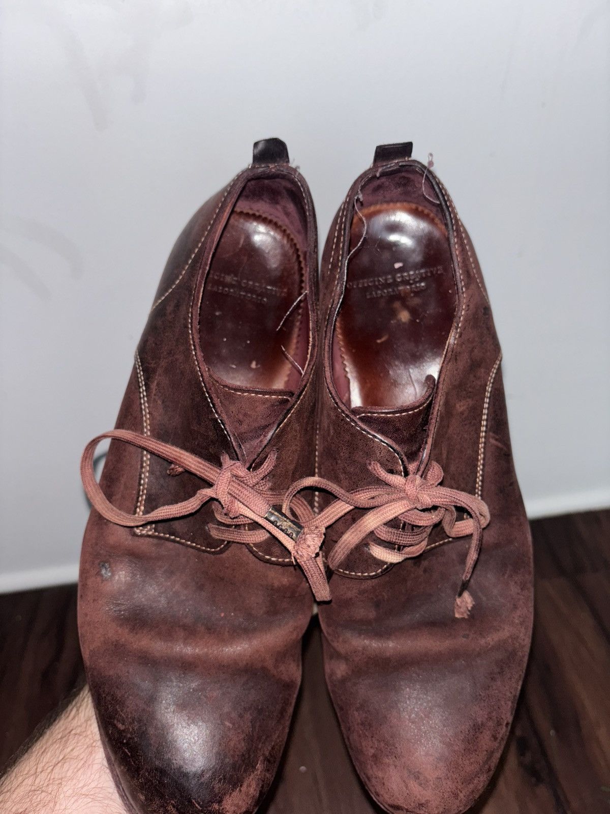 Officine Creative Officine Creative Vintage Handmade Burgundy Leather Size US 10 / EU 43 - 5 Thumbnail