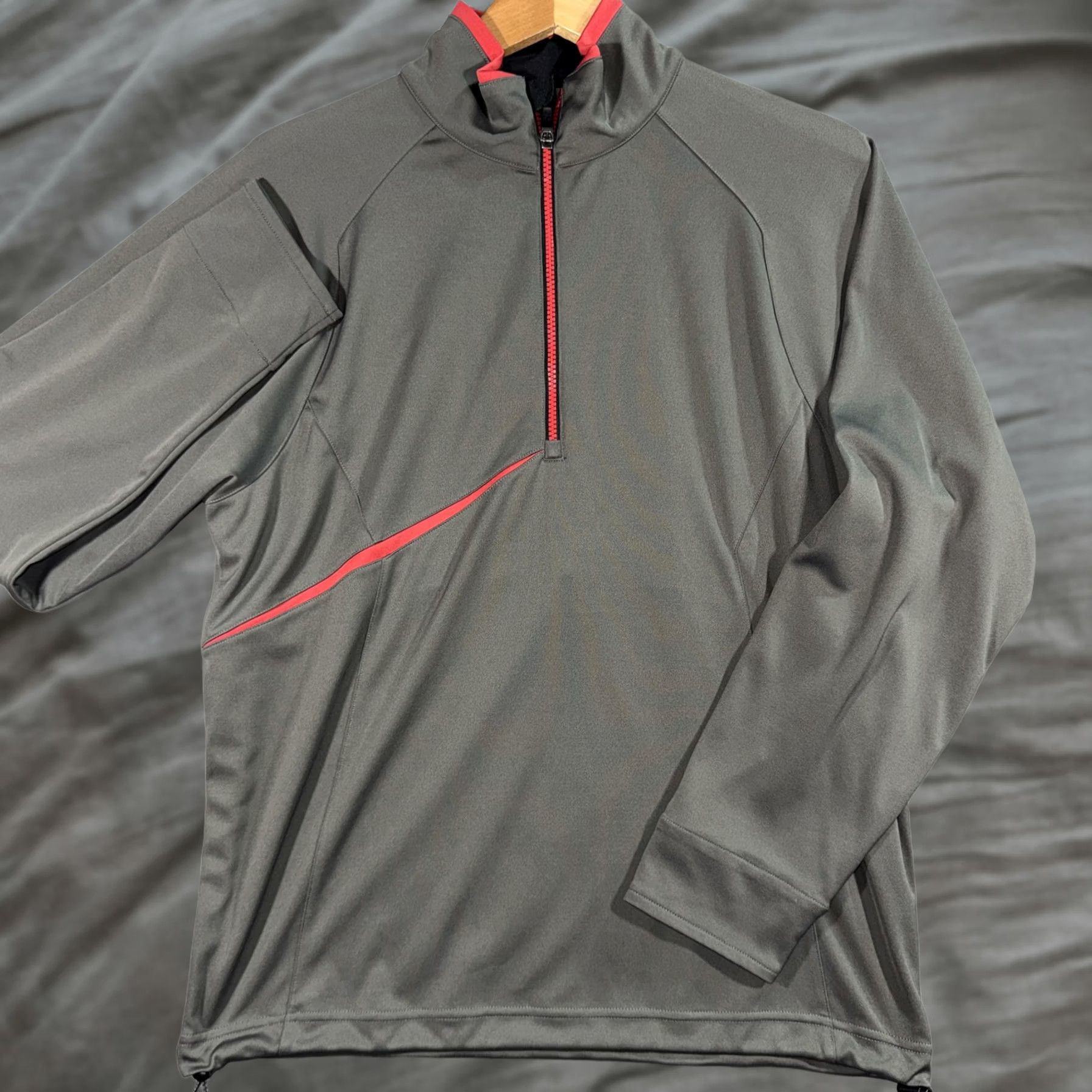 Vintage Zero Restriction Tour Series Pullover Mens Small Gray 1/4 Zip Long Sleeve Golf Lightweight Raglan Sleeve Mock Neck Size US S / EU 44-46 / 1 - 1 Thumbnail