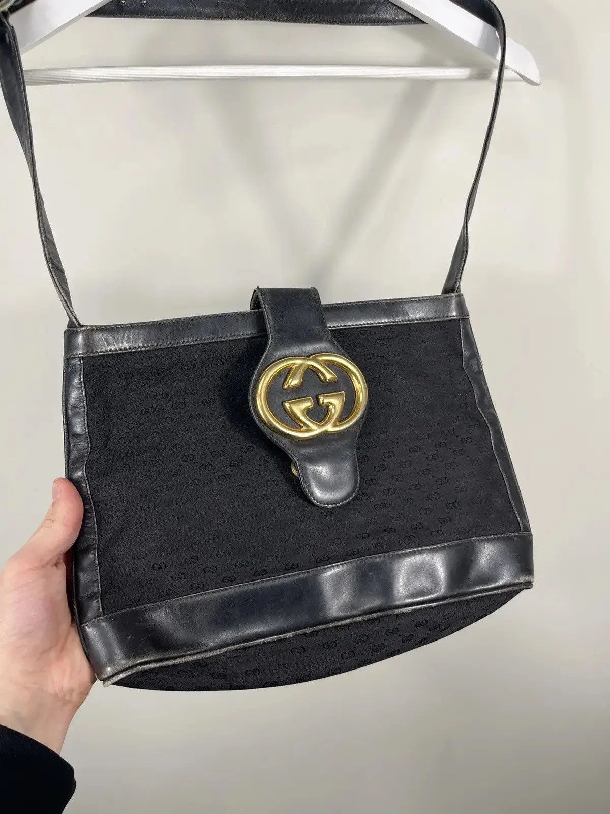Gucci Vintage Gucci GG Plus Rare Monogram Shoulder Bag Size ONE SIZE - 3 Thumbnail