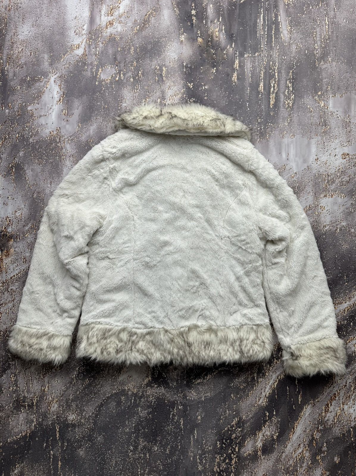 Japanese Brand Vintage Faux Fur Mini Coat Size L / US 10 / IT 46 - 8 Thumbnail