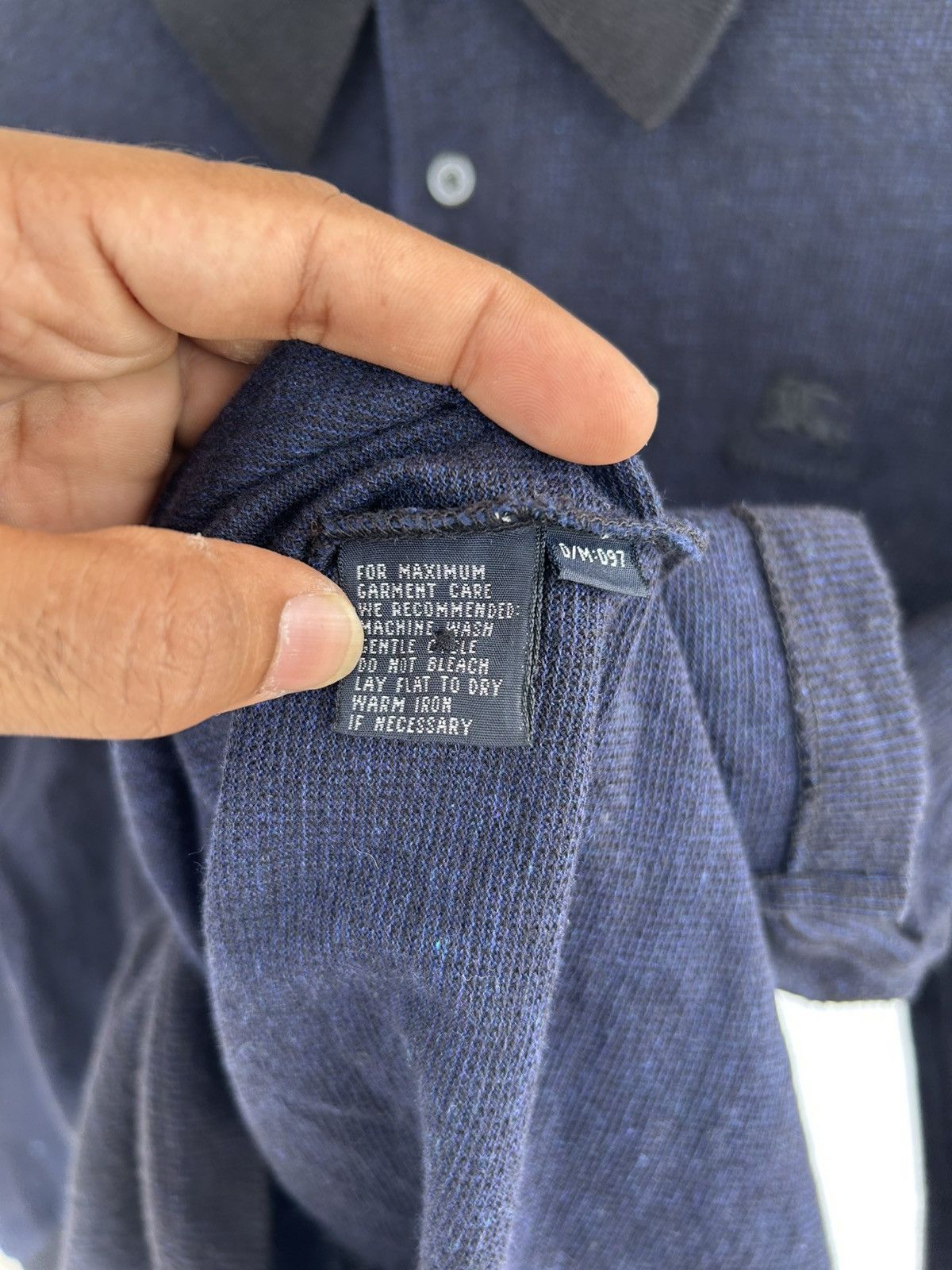 Burberry Burberry Polo Longsleeve Darkblue Size US M / EU 48-50 / 2 - 5 Thumbnail