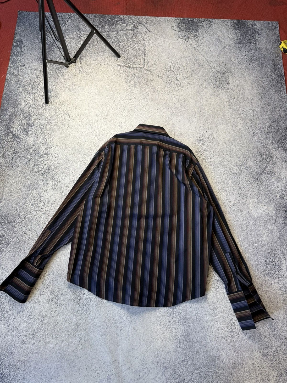 Vintage Yves Saint Laurent Classic Wedding Shirt with Cufflinks Size US XL / EU 56 / 4 - 22 Thumbnail