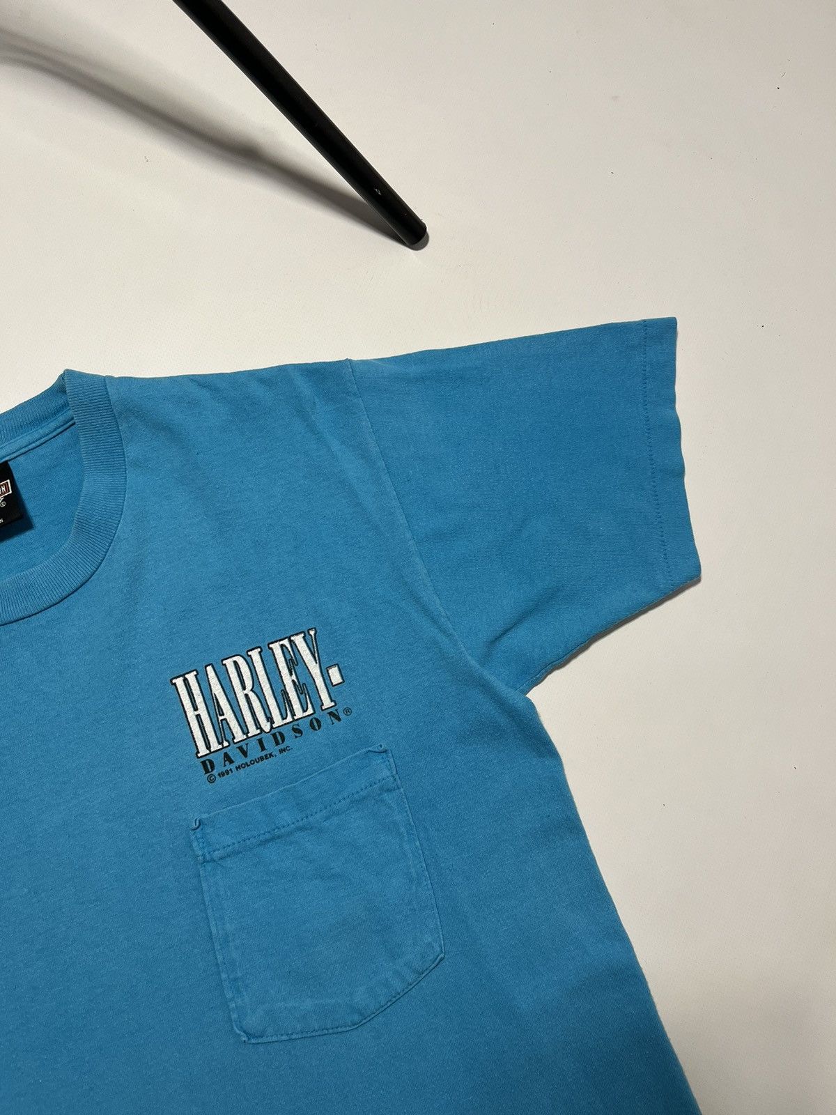 Harley Davidson Harley Davidson 1991 Single Stitch Pocket T-shirt Size US M / EU 48-50 / 2 - 4 Thumbnail