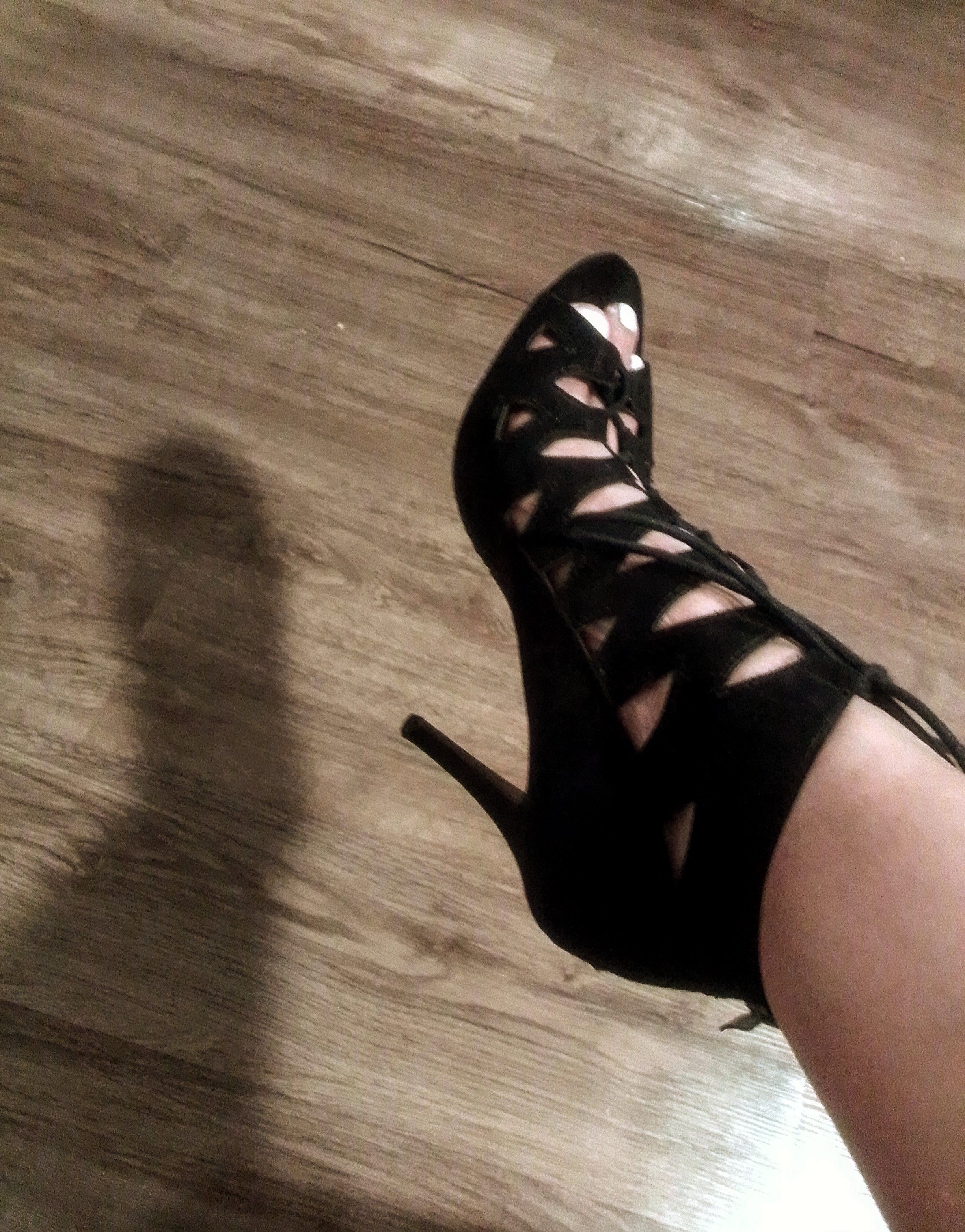 Chinese Laundry Elegant Chinese Laundry Black Open Toe Shoes with Lace Ups Size US 9.5 / IT 39.5 - 8 Thumbnail
