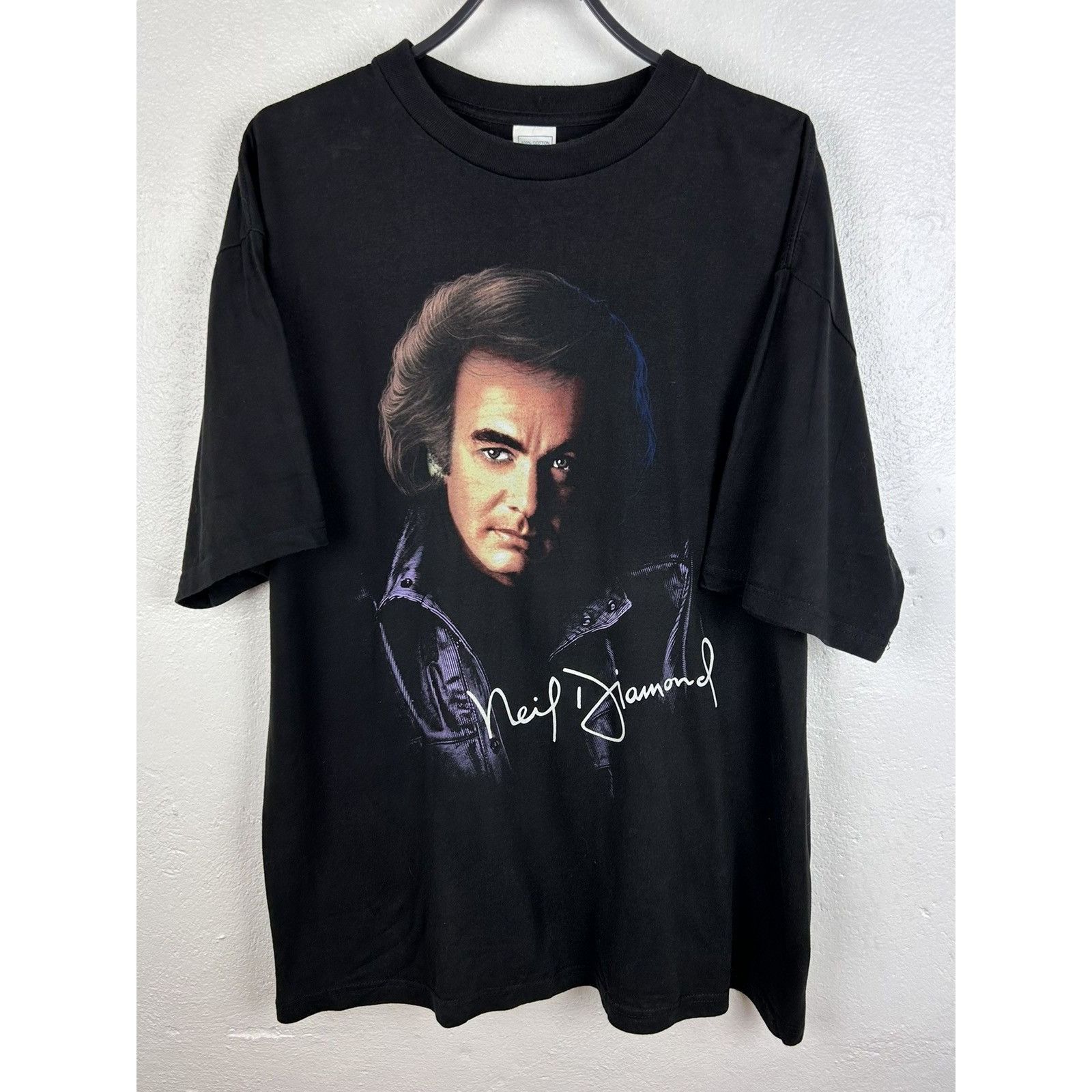 Band Tees 90s Vintage Neil Diamond England Eire 1996 Tour T-Shirt Size US XL / EU 56 / 4 - 1 Thumbnail