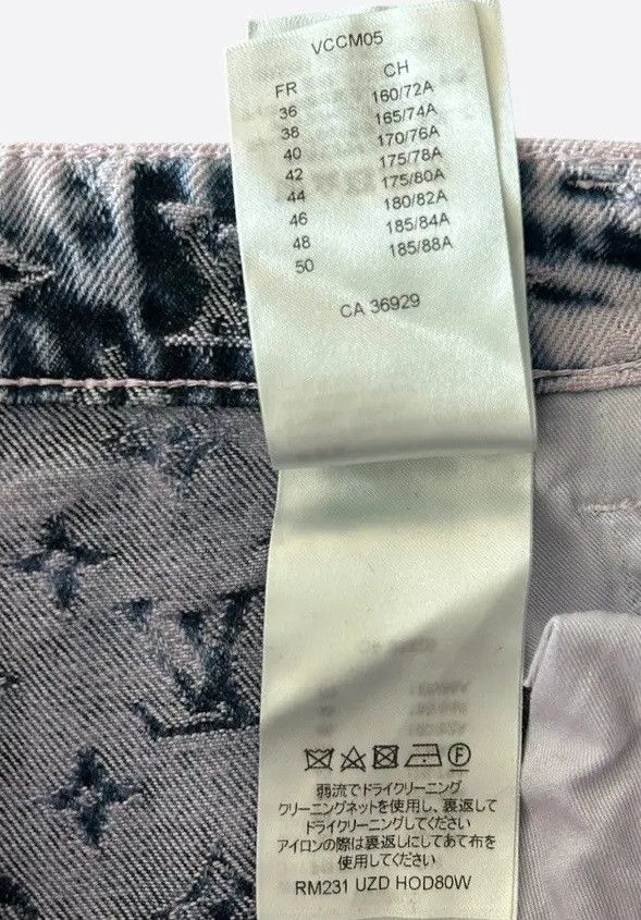 Louis Vuitton Louis Vuitton Purple & Blue Monogram Carpenter Jeans Size US 38 / EU 54 - 5 Thumbnail