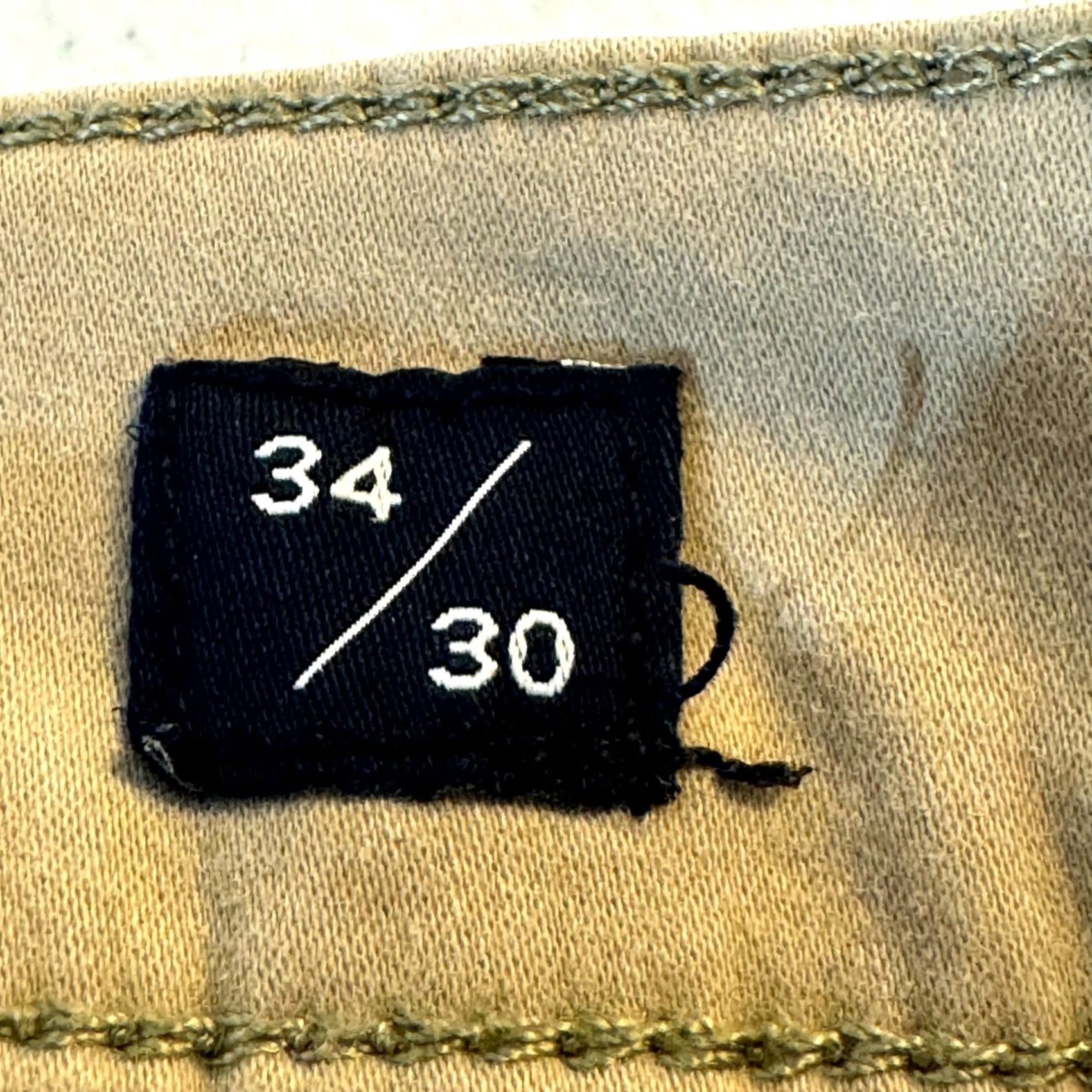 Lucky Brand Lucky Brand 121 Jeans Beige Denim Mid-Rise Slim Straight Leg 34/30 Men's Size US 34 / EU 50 - 6 Thumbnail