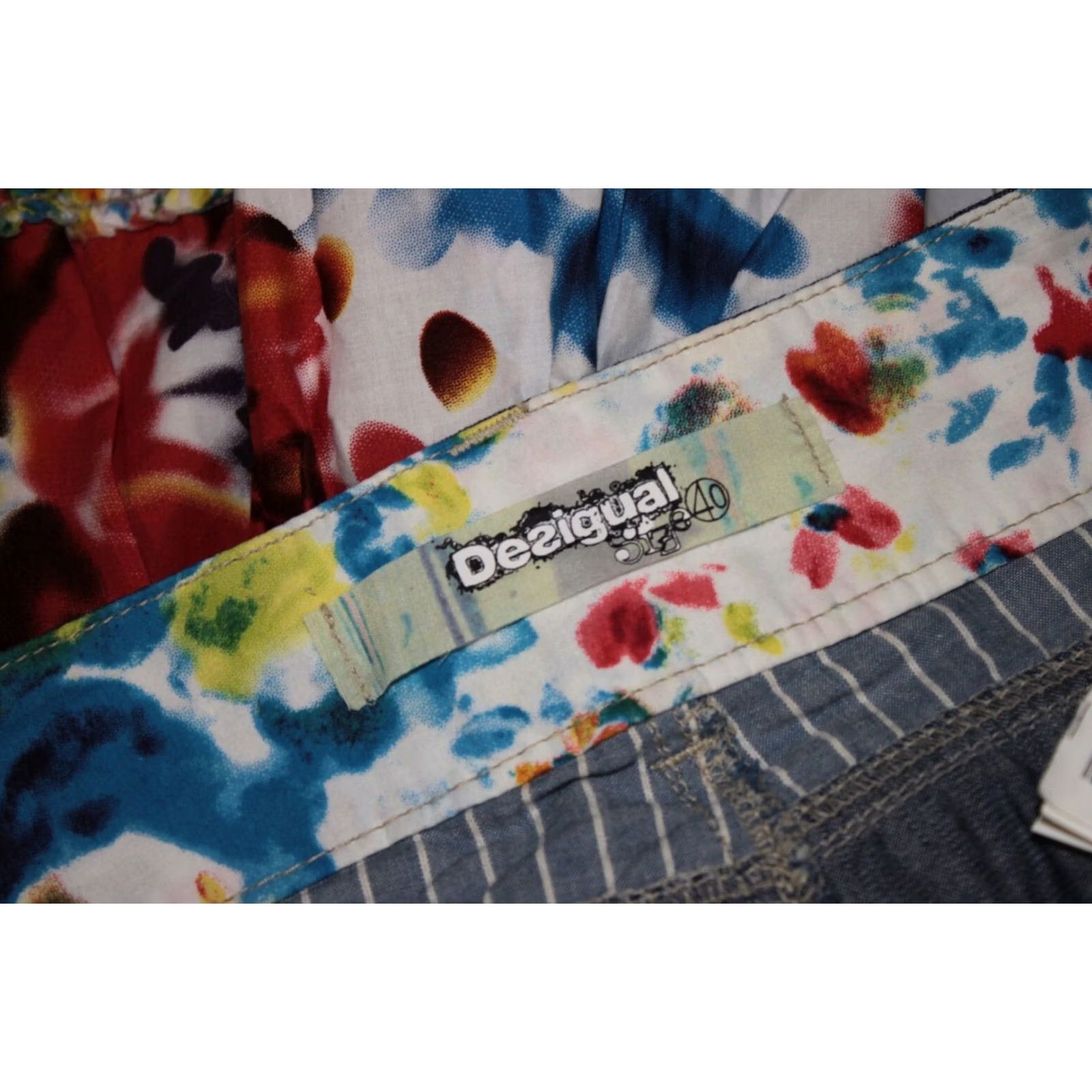 Desigual Desigual Skirt Womens Size 40 Midi Multicoloured S/M Size 28" / US 6 / IT 42 - 7 Thumbnail