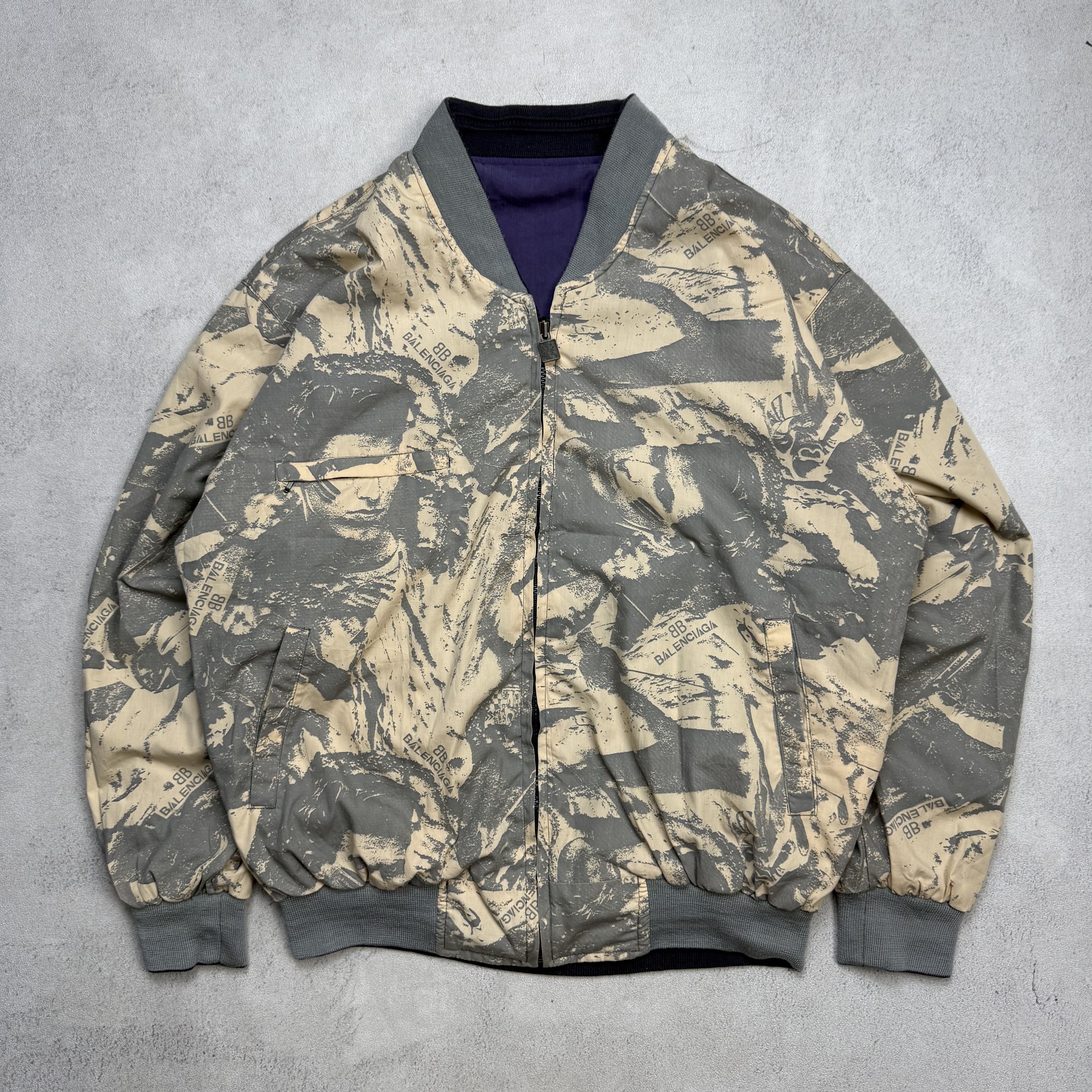 Balenciaga Vintage 90s Balenciaga Reversible Jacket Size US L / EU 52-54 / 3 - 1 Thumbnail
