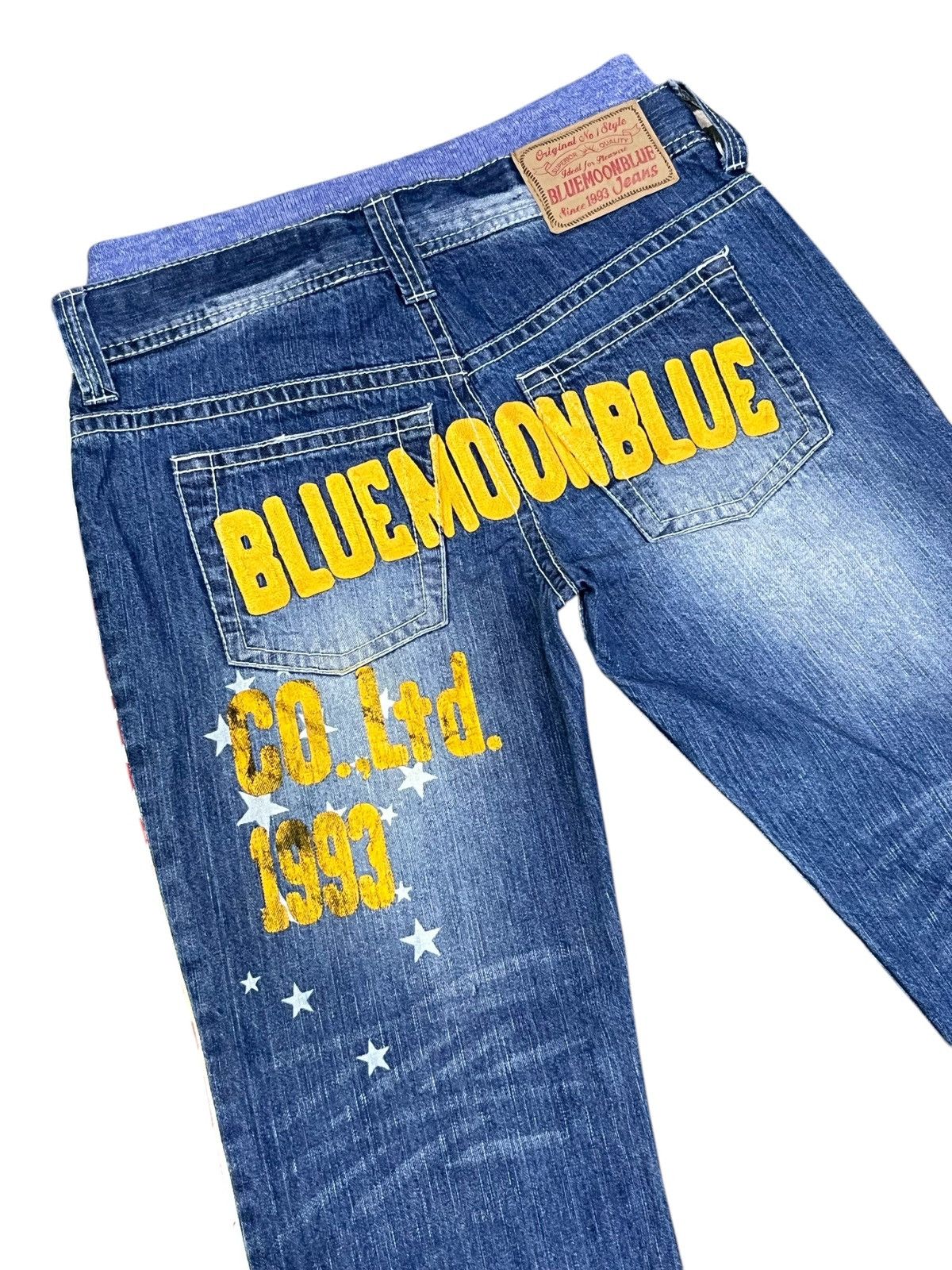 Pure Blue Japan Vintage BLUEMOONBLUE Side SpellOut Butt Embroidery Hysteric Size US 30 / EU 46 - 6 Thumbnail