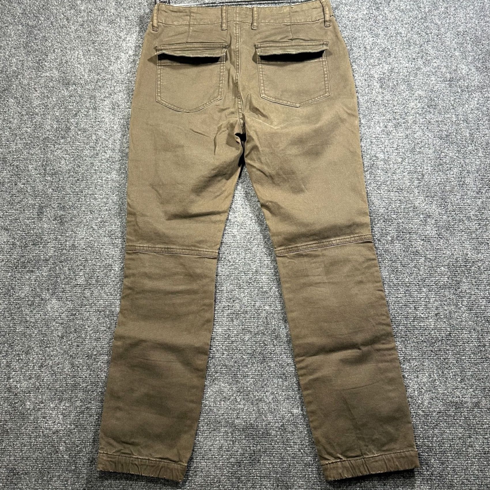 TNA Tna Pants Womens 0 Chino Patch Pocket Green Cotton Stretch Khaki Zip Ankle Size 25" / US 0 / IT 36 - 7 Thumbnail
