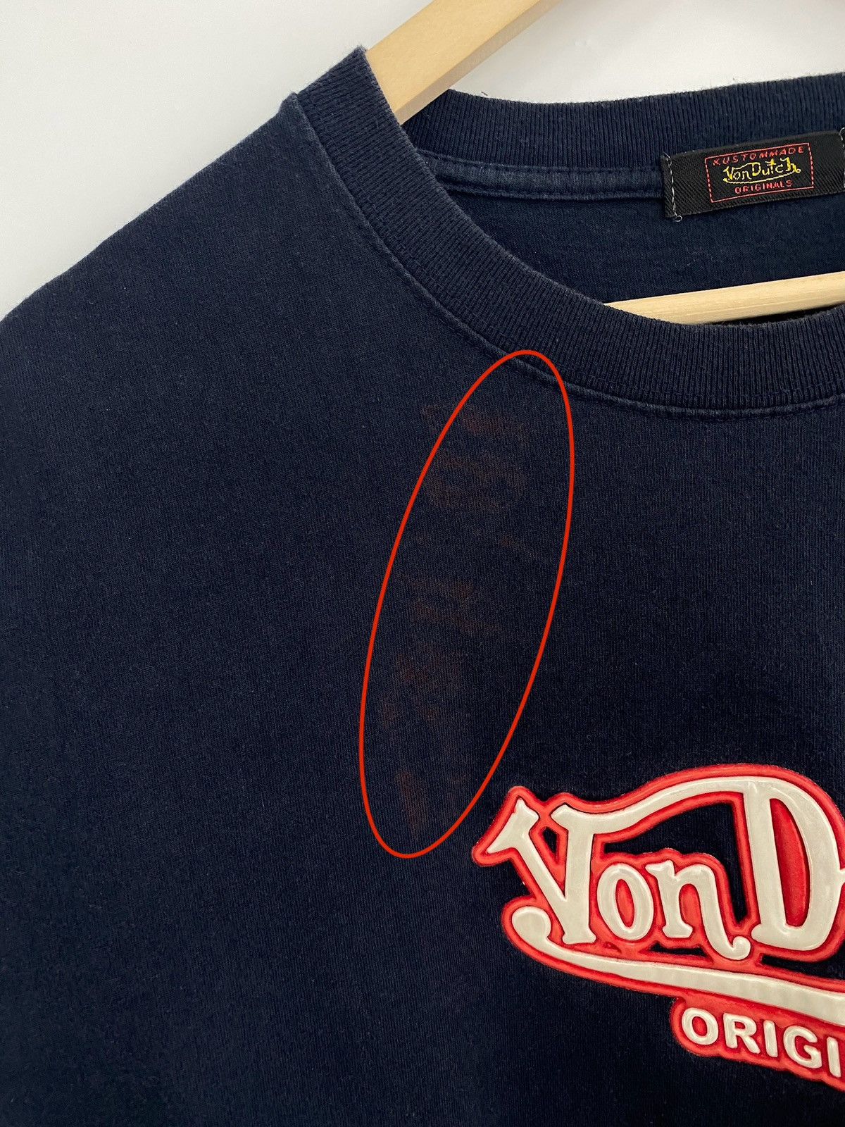 Vintage × Von Dutch 🇺🇸 Vintage 90s Von Dutch Big Logo T-Shirt Rare Retro Hype Y2K Size US L / EU 52-54 / 3 - 6 Thumbnail