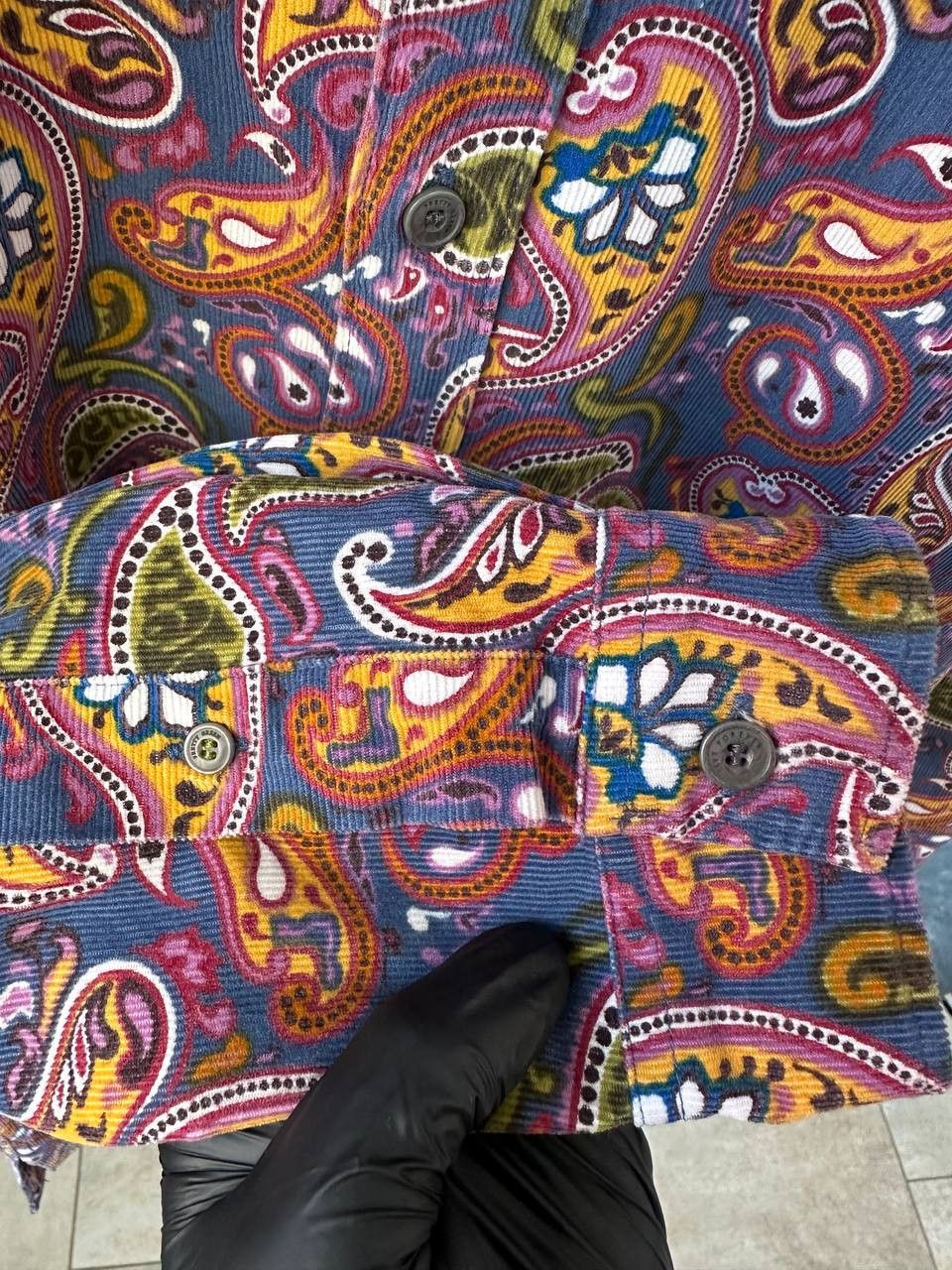 Pretty Green Pretty Green Paisley Button Up Flannel Shirt Vintage Size US M / EU 48-50 / 2 - 12 Thumbnail