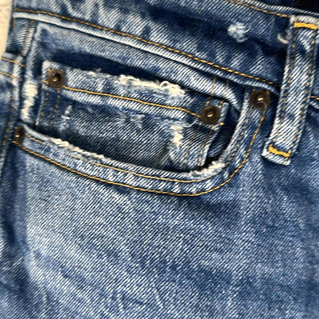 Abercrombie & Fitch VINTAGE Abercrombie & Fitch Jeans Men's 28x30 28W 30L 90s Stretch Slim Tapered Blue 90s Mens Jeans Slim Fit Regular Size 28 Mens Size US 28 / EU 44 - 4 Thumbnail