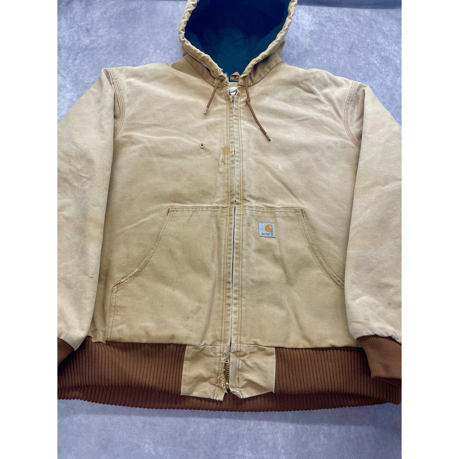 Carhartt Vintage Carhartt J130 Distressed Active Jac Tumbleweed Canva Size US XL / EU 56 / 4 - 3 Thumbnail