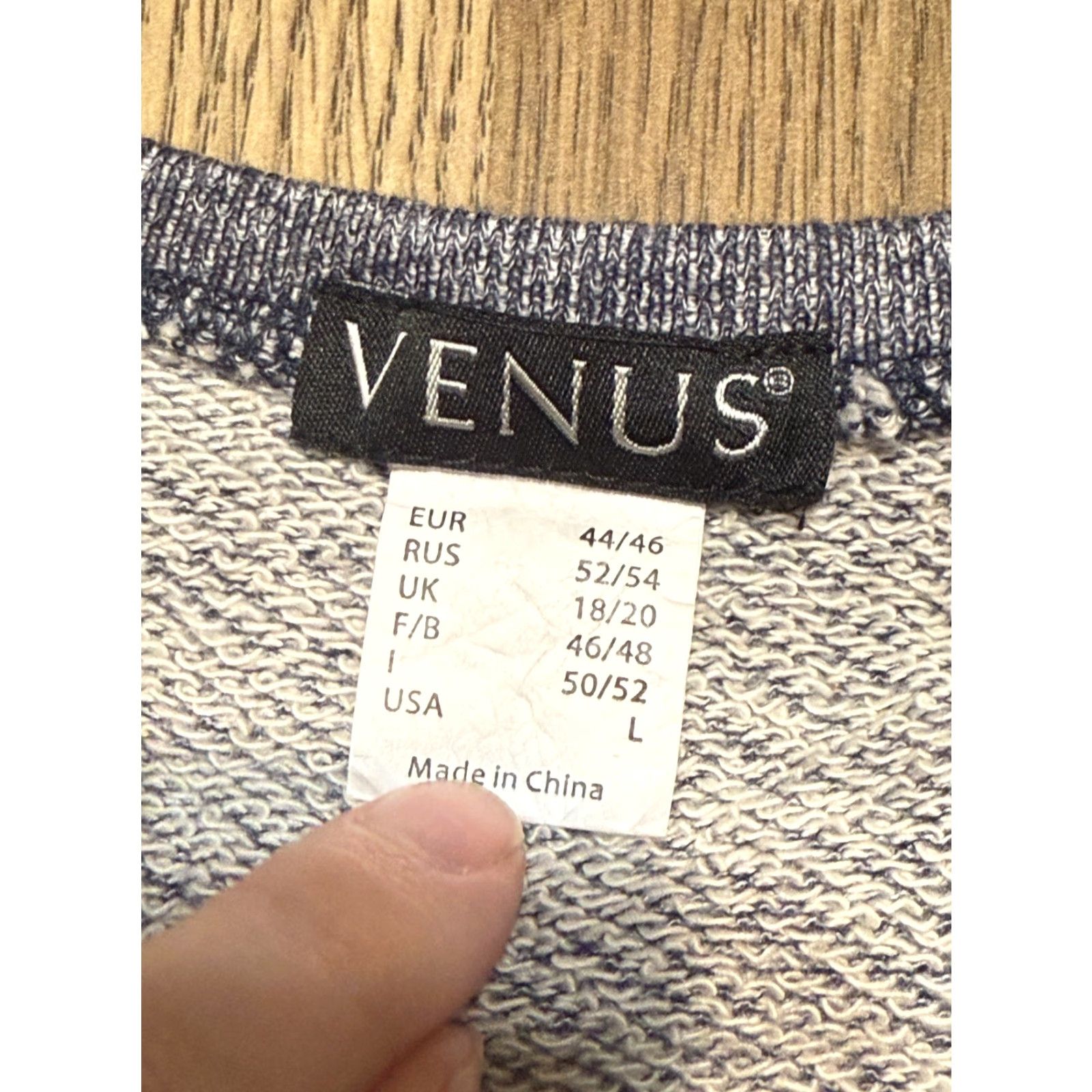 Venus Venus Dress Women Size L Blue Short Sleeve Dress Tie Waist, Knee Length, Solid, Shift, Casual, Regular, Dress, Women, 2020s? Size 36" / US 14 / IT 50 - 5 Thumbnail
