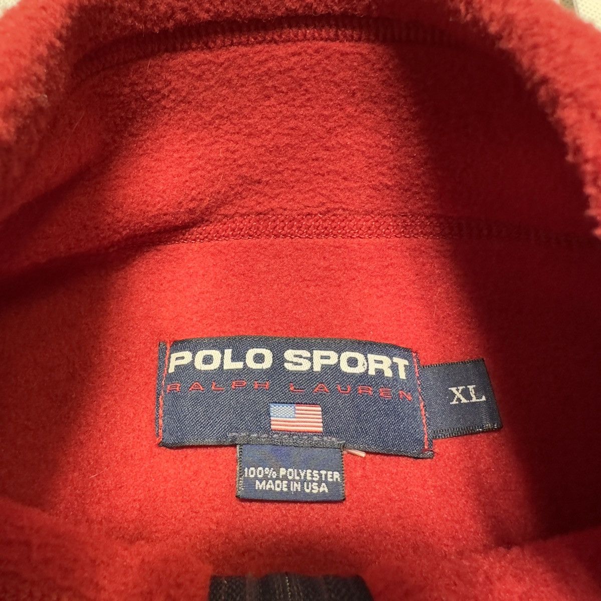 Polo Ralph Lauren × Vintage Vintage Polo Sport fleece sweatshirt Size US XL / EU 56 / 4 - 4 Thumbnail
