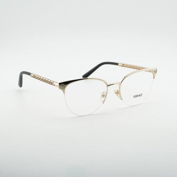 Versace Versace VE1297 1002 Eyeglasses Gold 53mm Cat Eye Frame Size ONE SIZE - 4 Thumbnail