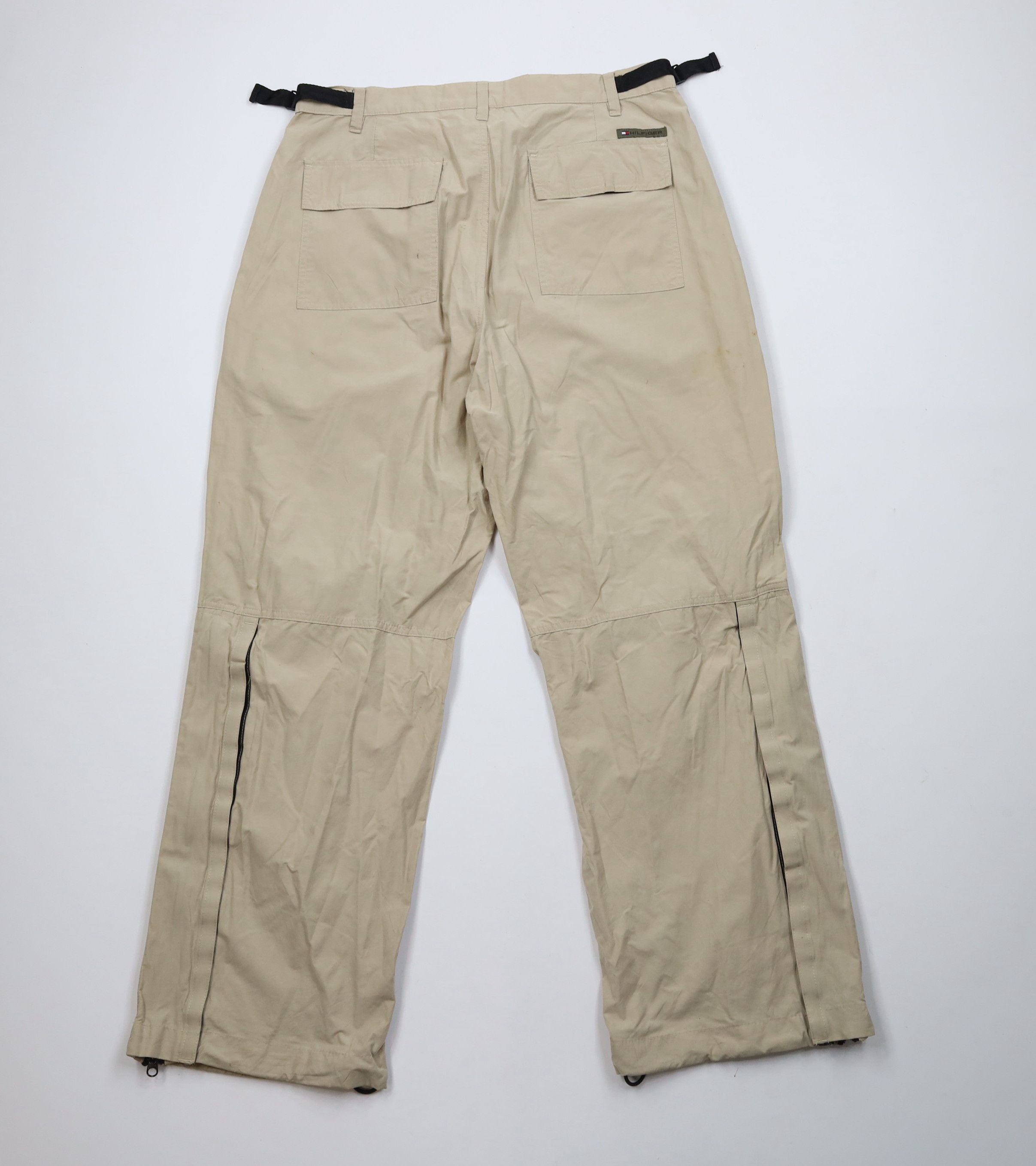 Tommy Hilfiger × Vintage Vintage 90s Tommy Hilfiger Military Wide Leg Cargo Pants Size US 33 - 11 Thumbnail