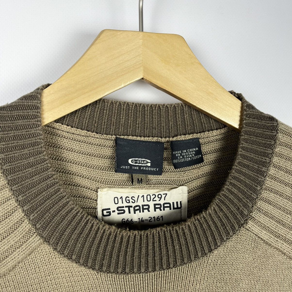 G-Star Vintage G Star Raw avant garde ribbed big logo sweater 90’s Size US M / EU 48-50 / 2 - 4 Thumbnail