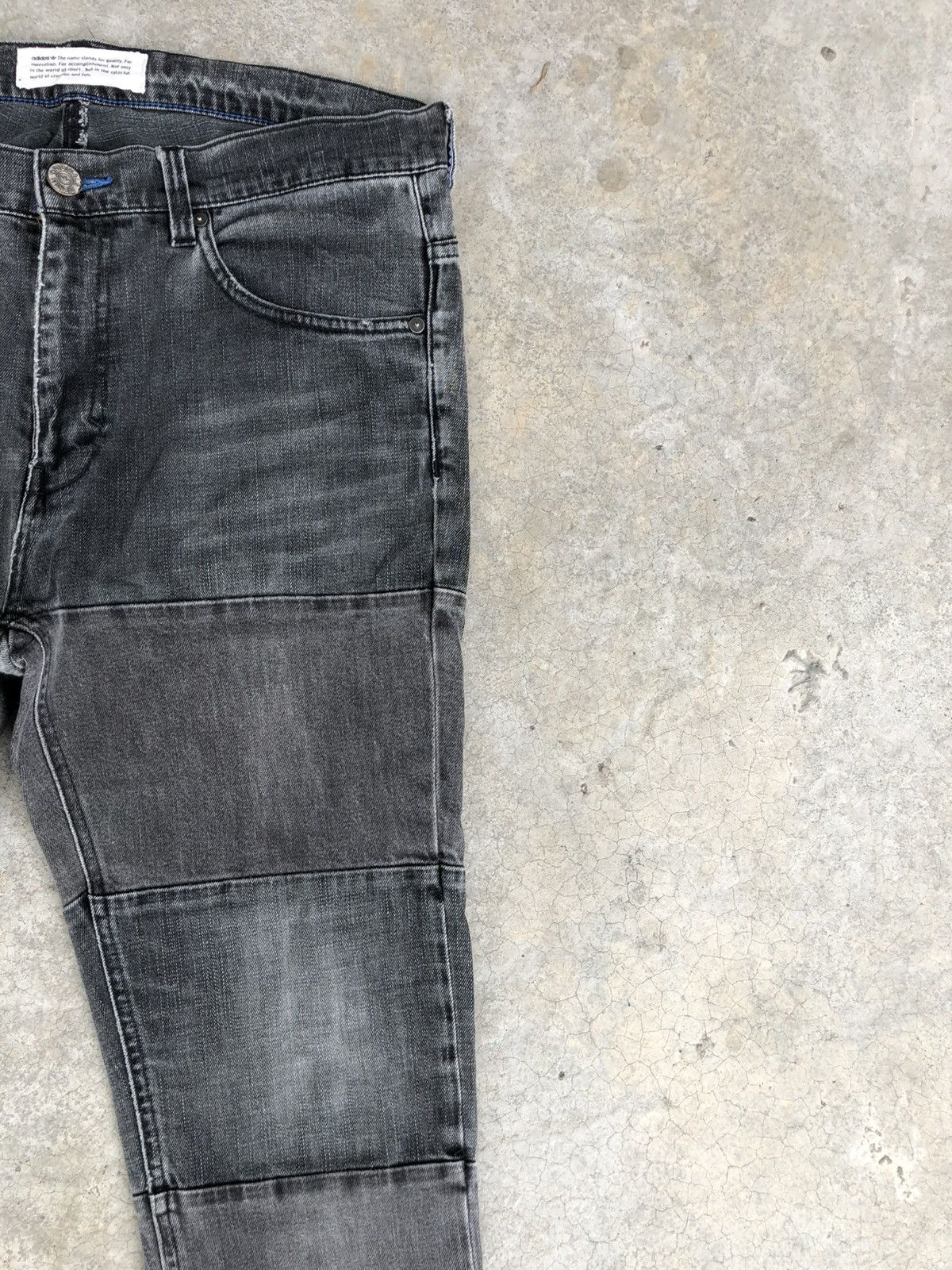 Who Decides War Adidas Distressed Jeans Patchwork Skinny Jeans Size US 34 / EU 50 - 5 Thumbnail