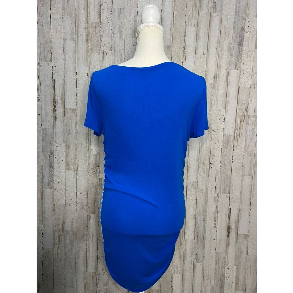 Elie Tahari Ellie Tahari Women's XS Blue Size Ruched Knee Length Dress Size XS / US 0-2 / IT 36-38 - 3 Thumbnail