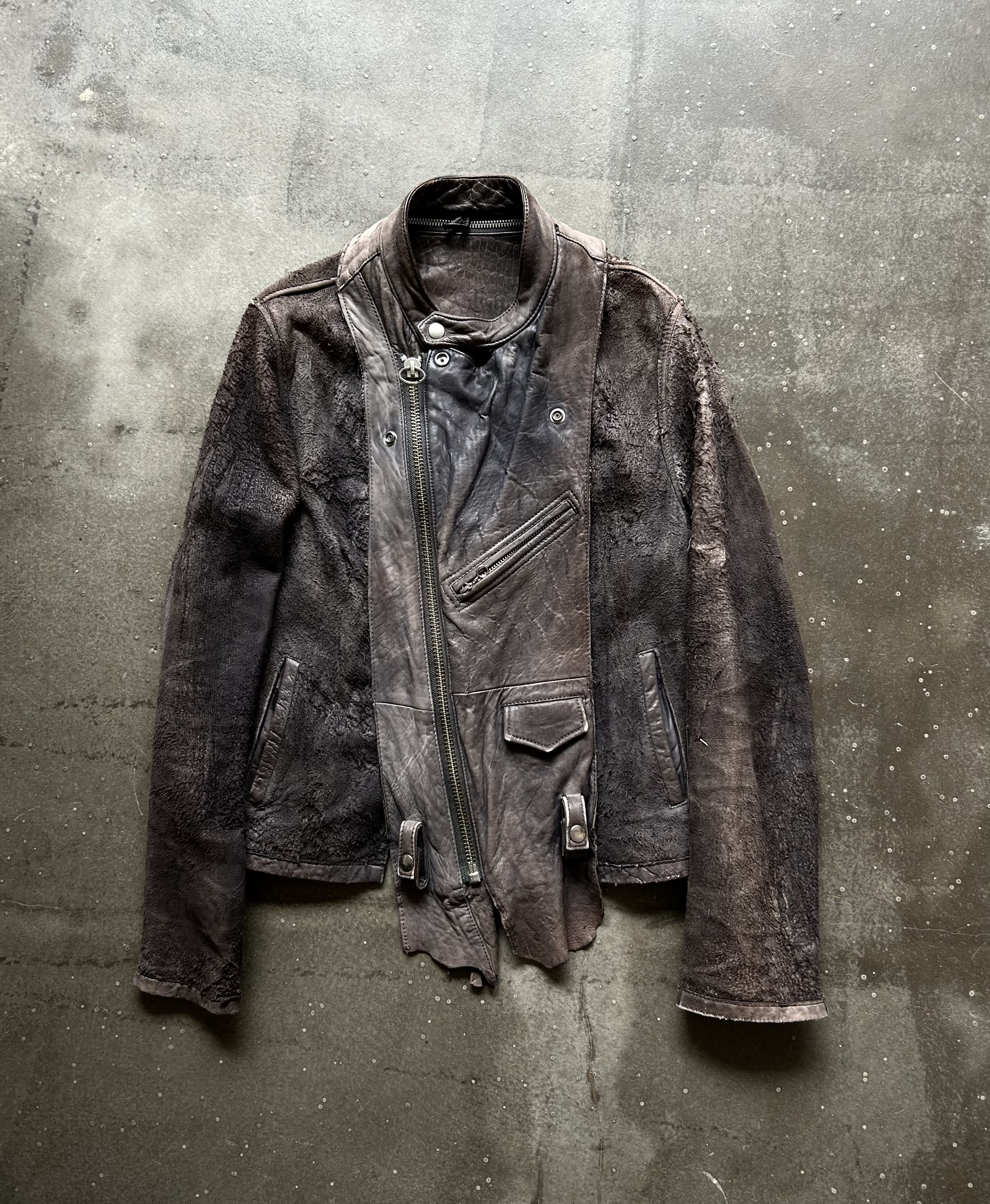 Maison MIHARA YASUHIRO MiharaYasuhiro Early Distressed Leather Jacket Size US M / EU 48-50 / 2 - 1 Thumbnail