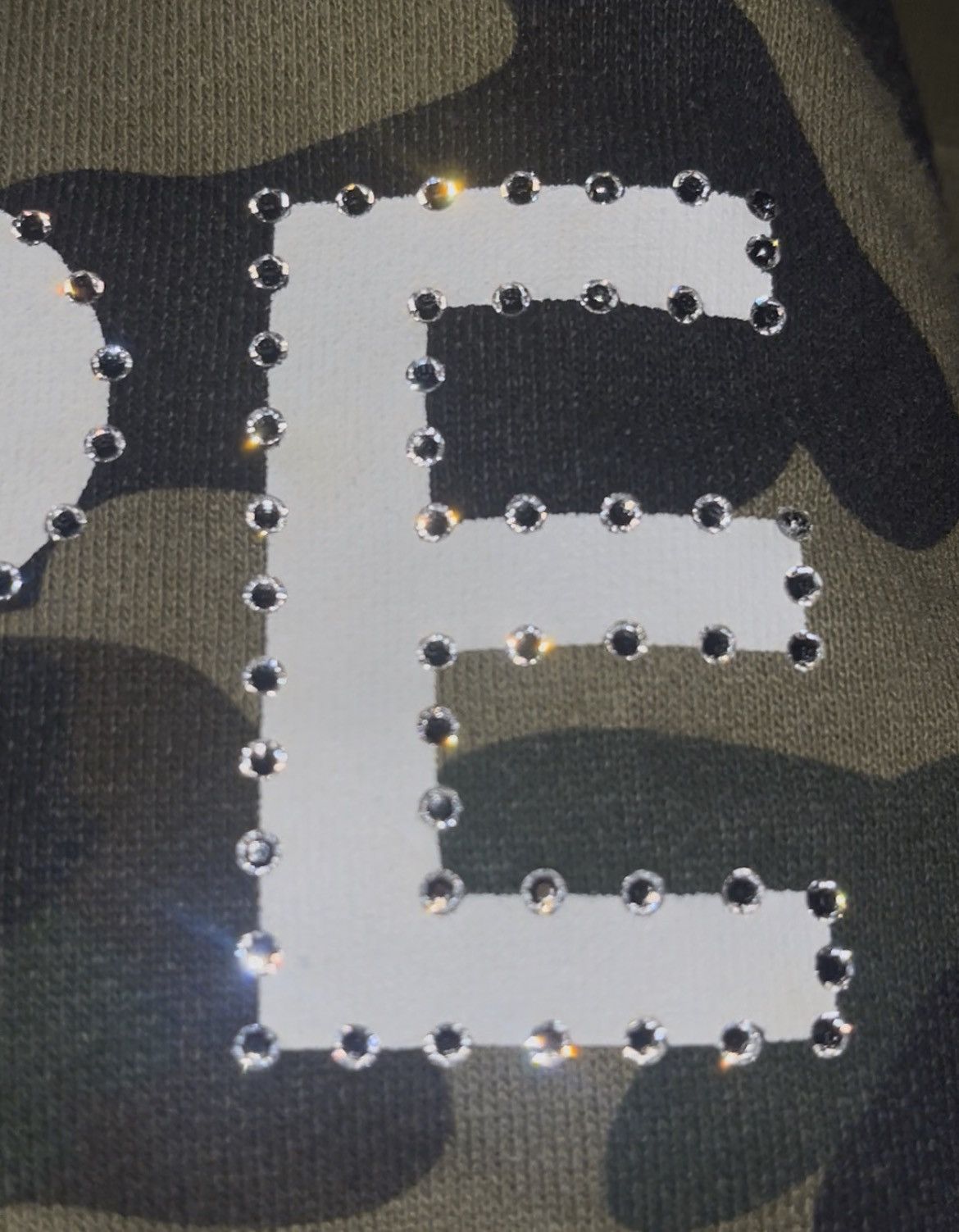 Bape BAPE X SWAROVSKI GREEN CAMO HOODIE Size S / US 4 / IT 40 - 5 Thumbnail