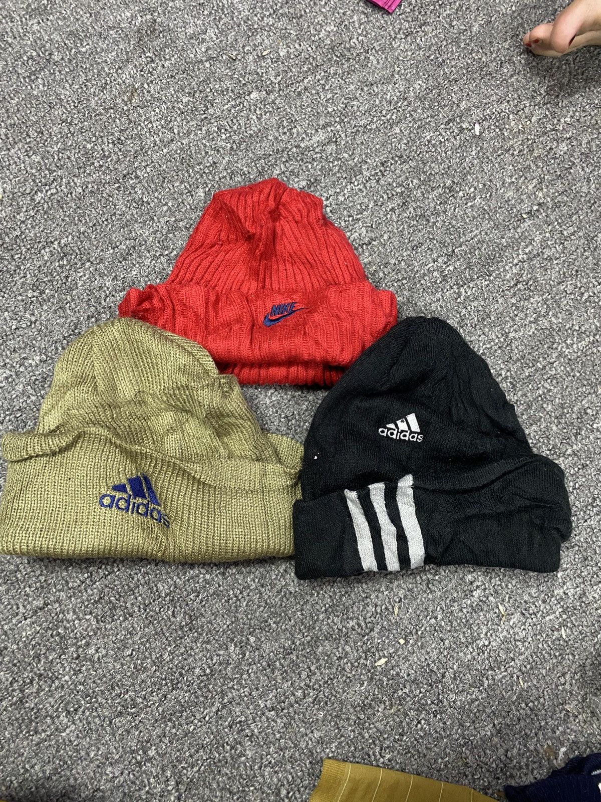 Adidas Bundle sale 3 pc Adidas beanies mix patern Size ONE SIZE - 1 Thumbnail