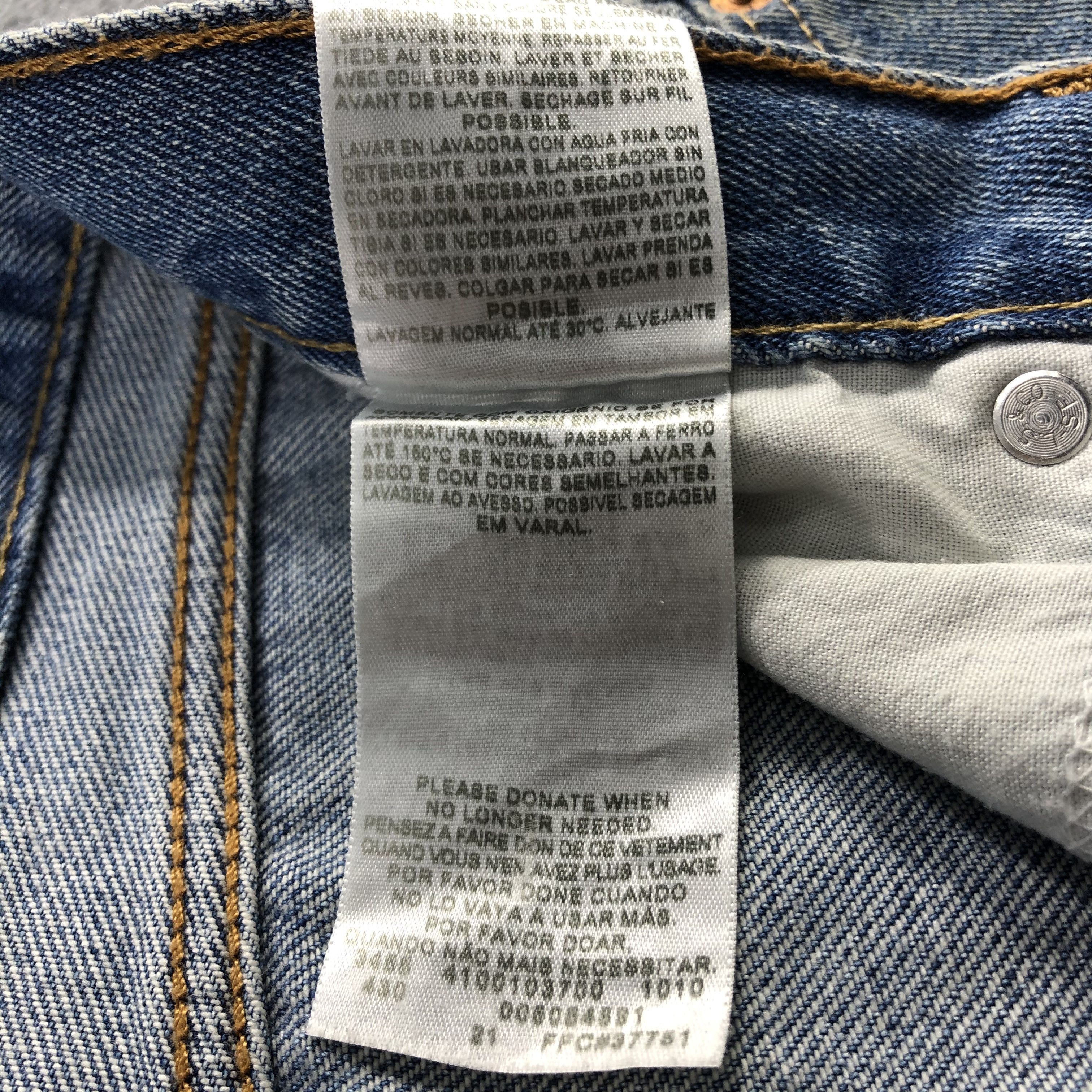 Levi's Vintage Blue Wash Levis 505 Jeans-J2129 Size US 38 / EU 54 - 11 Thumbnail