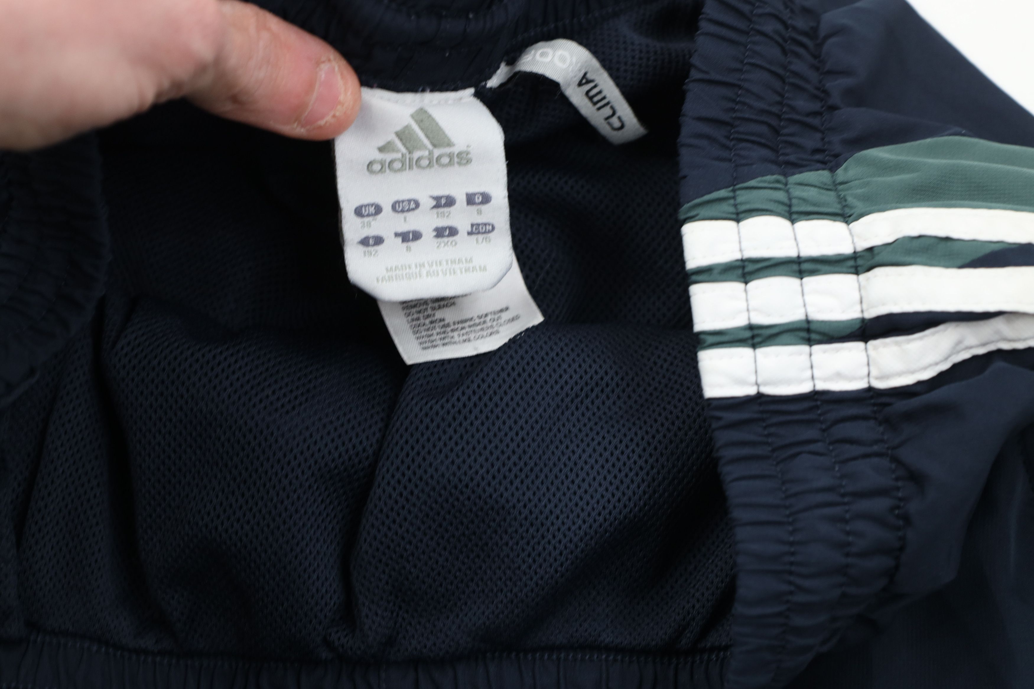 Adidas Vintage Y2K Adidas Striped Lined Wide Leg Windbreaker Pants Size US 36 / EU 52 - 10 Thumbnail