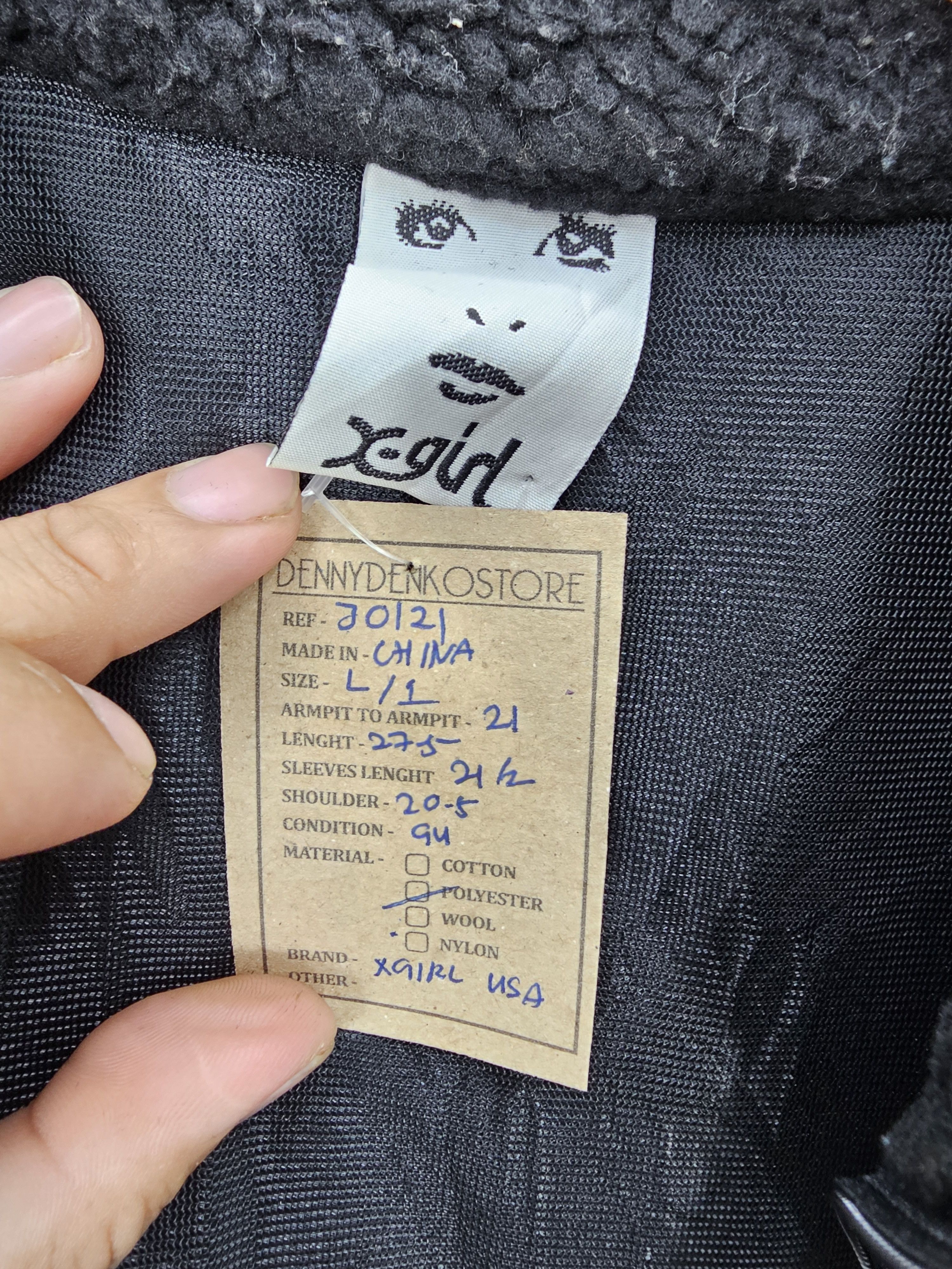 Japanese Brand Japanese Brand X-GIRL Usa Fleece Sherpa Jacket J0121 Size US M / EU 48-50 / 2 - 13 Thumbnail