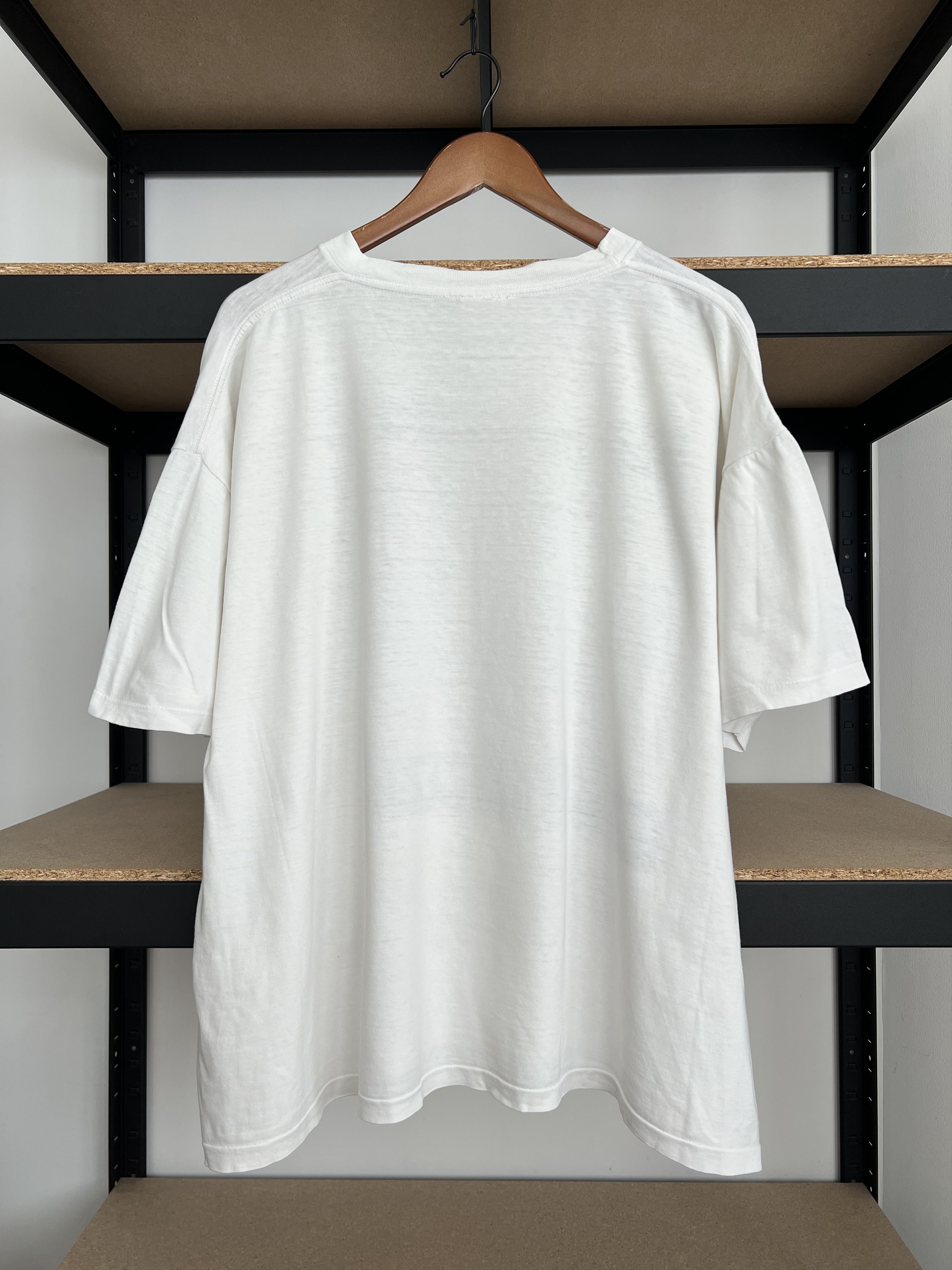 Levi's Vintage 90s Levis 501 Sexy Girl Promo White T-shirt Size US L / EU 52-54 / 3 - 2 Thumbnail