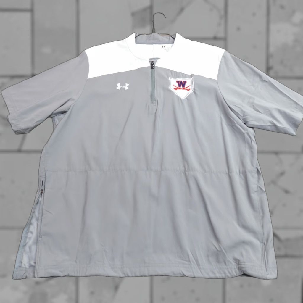 Under Armour Under Armour Jacket L Gray 1/4 Zip Embroidered Woodson Cavaliers Pullover Jacket Mens Size US L / EU 52-54 / 3 - 1 Thumbnail