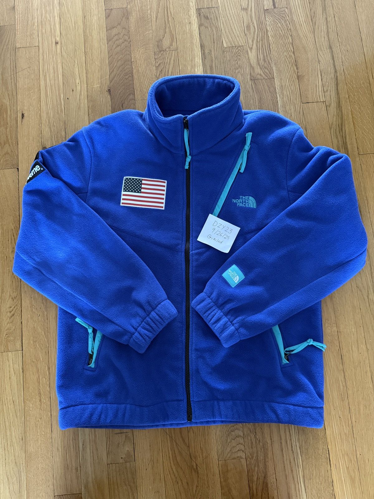 Supreme × The North Face Supreme Blue North Face Fleece Jacket Sz L Size US L / EU 52-54 / 3 - 1 Thumbnail