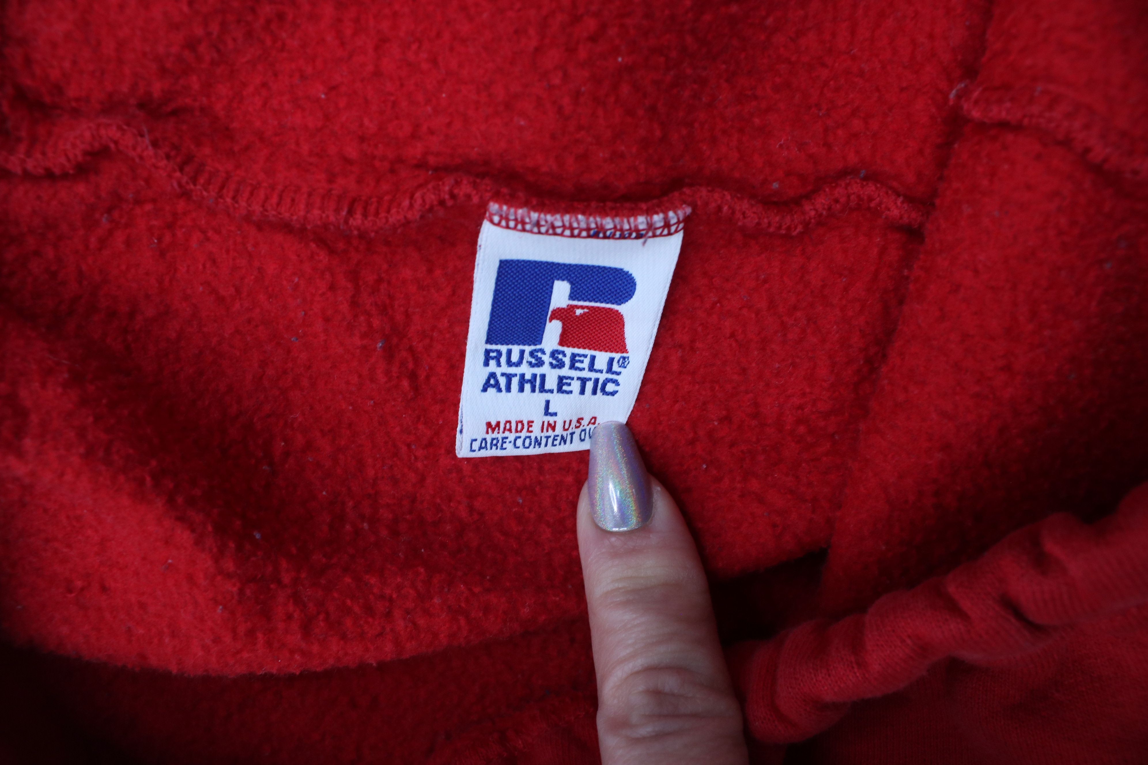 Russell Athletic Vintage 90s Russell Athletic Sweatpants Joggers Red USA Size US 36 / EU 52 - 6 Thumbnail