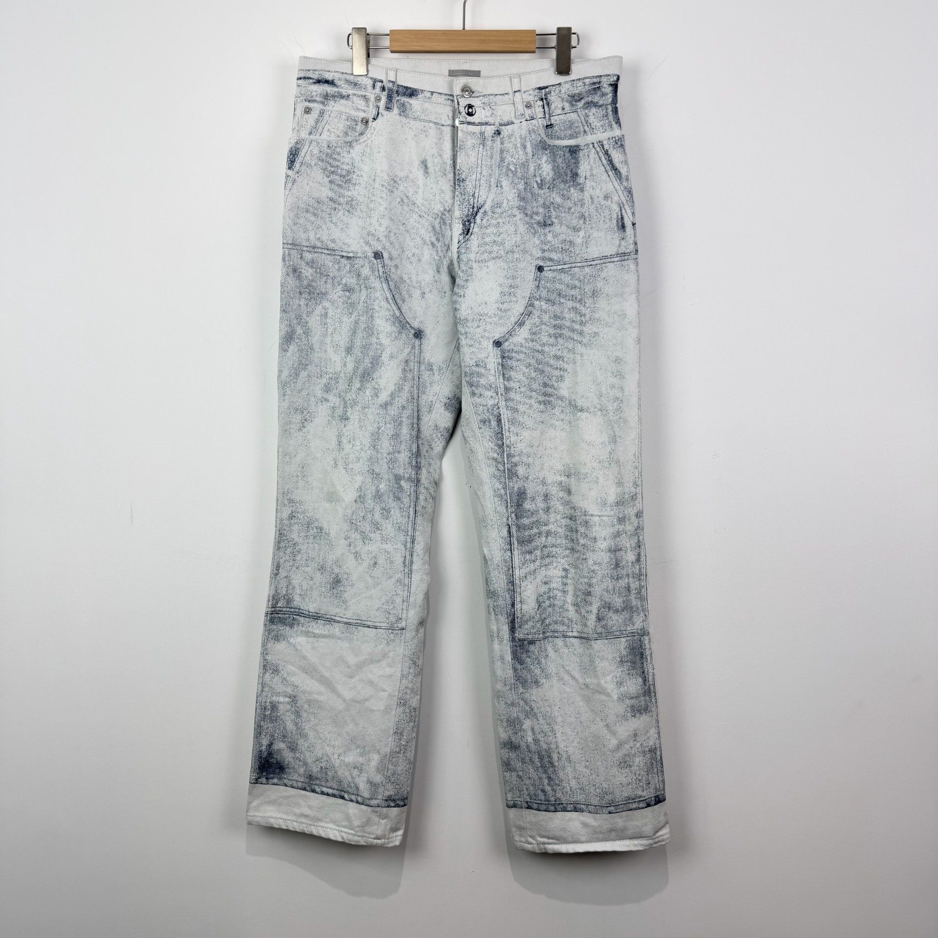 Dior DIOR Men's Cargo Print Flared Jeans Size US 33 - 1 Thumbnail
