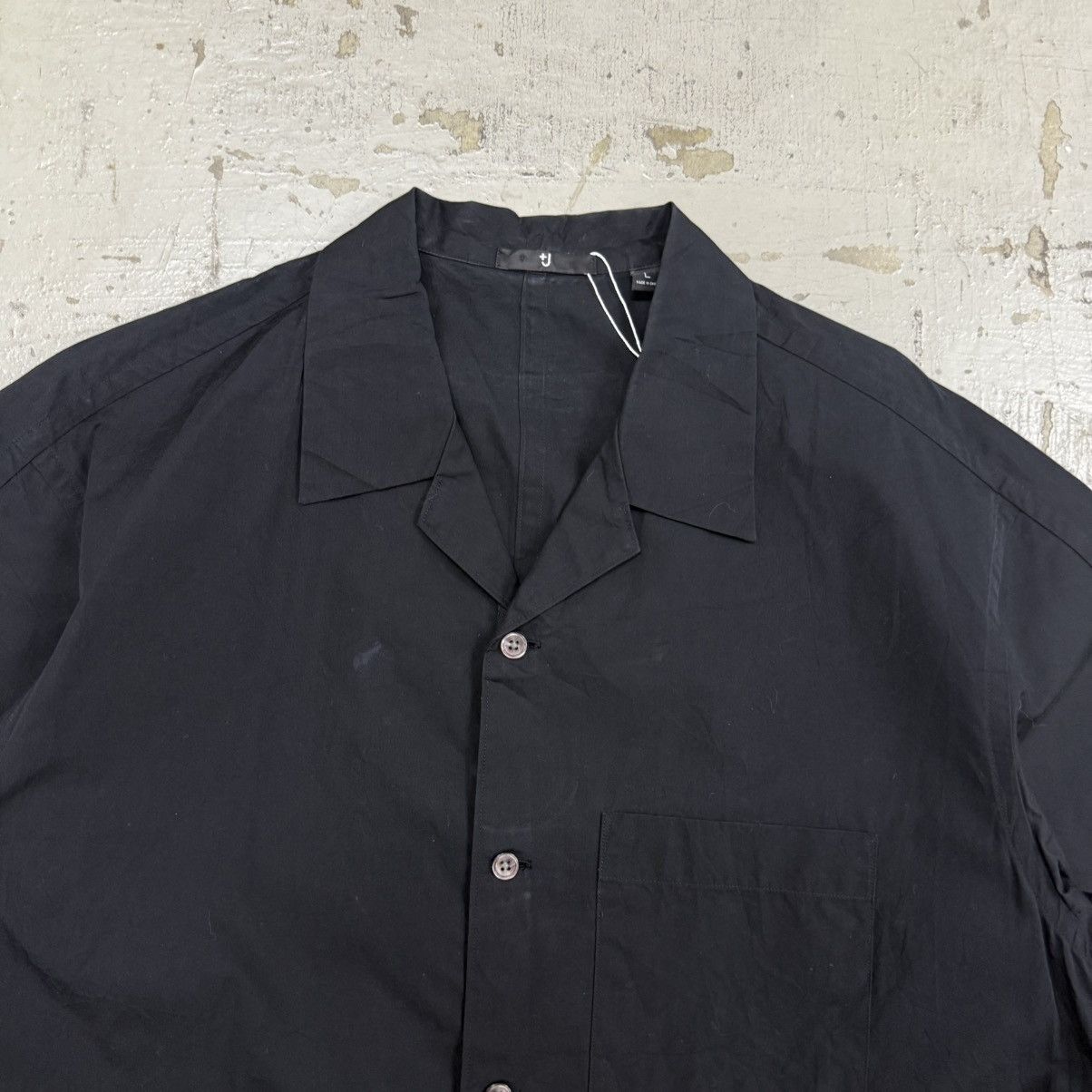 Jil Sander Jil Sander Black Button Up Short Sleeve Shirt Size US L / EU 52-54 / 3 - 2 Thumbnail