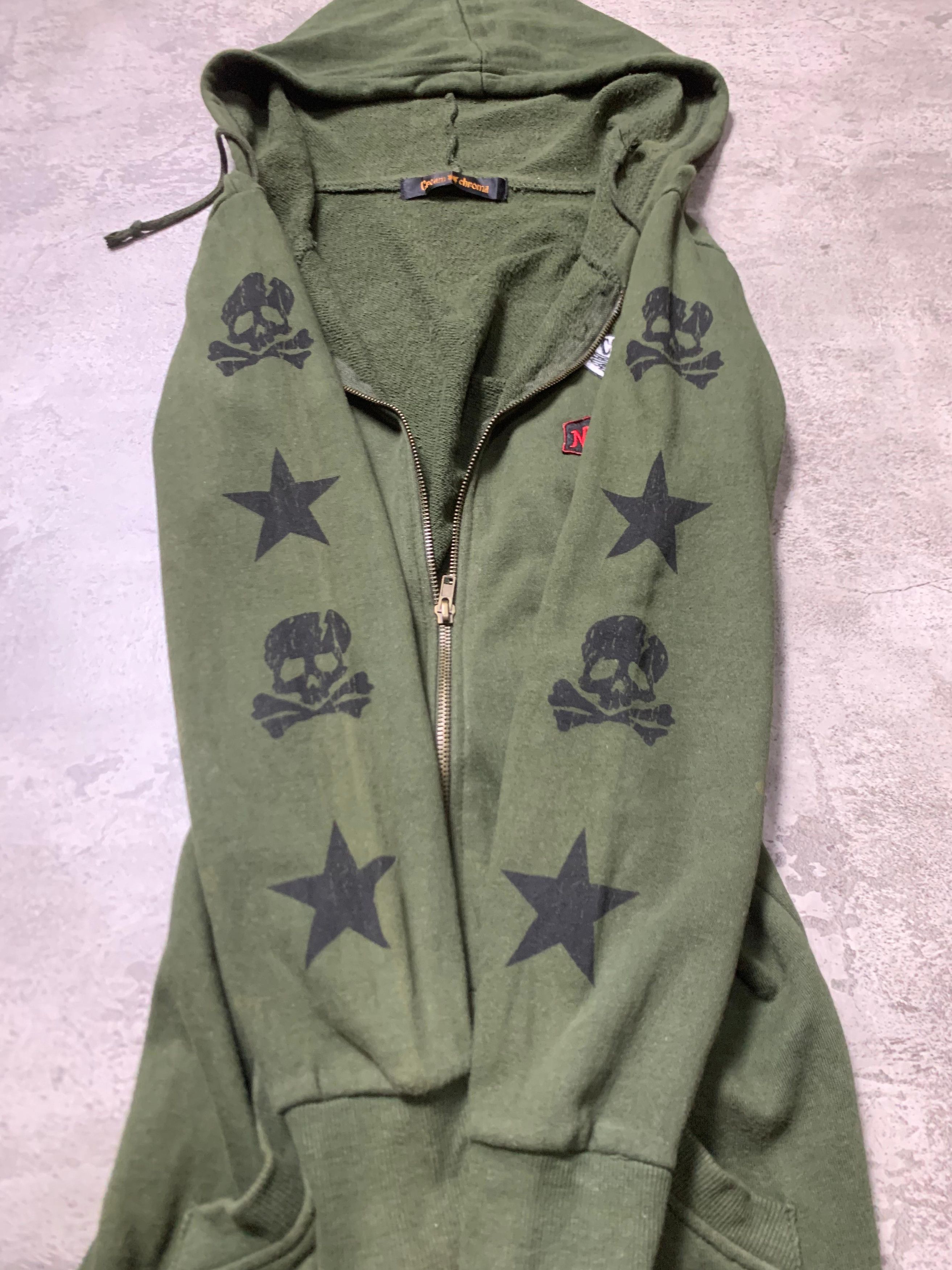 semanticdesign 2000s Cream Chroma - Skull Hoodie Punk Style Size S / US 4 / IT 40 - 3 Thumbnail