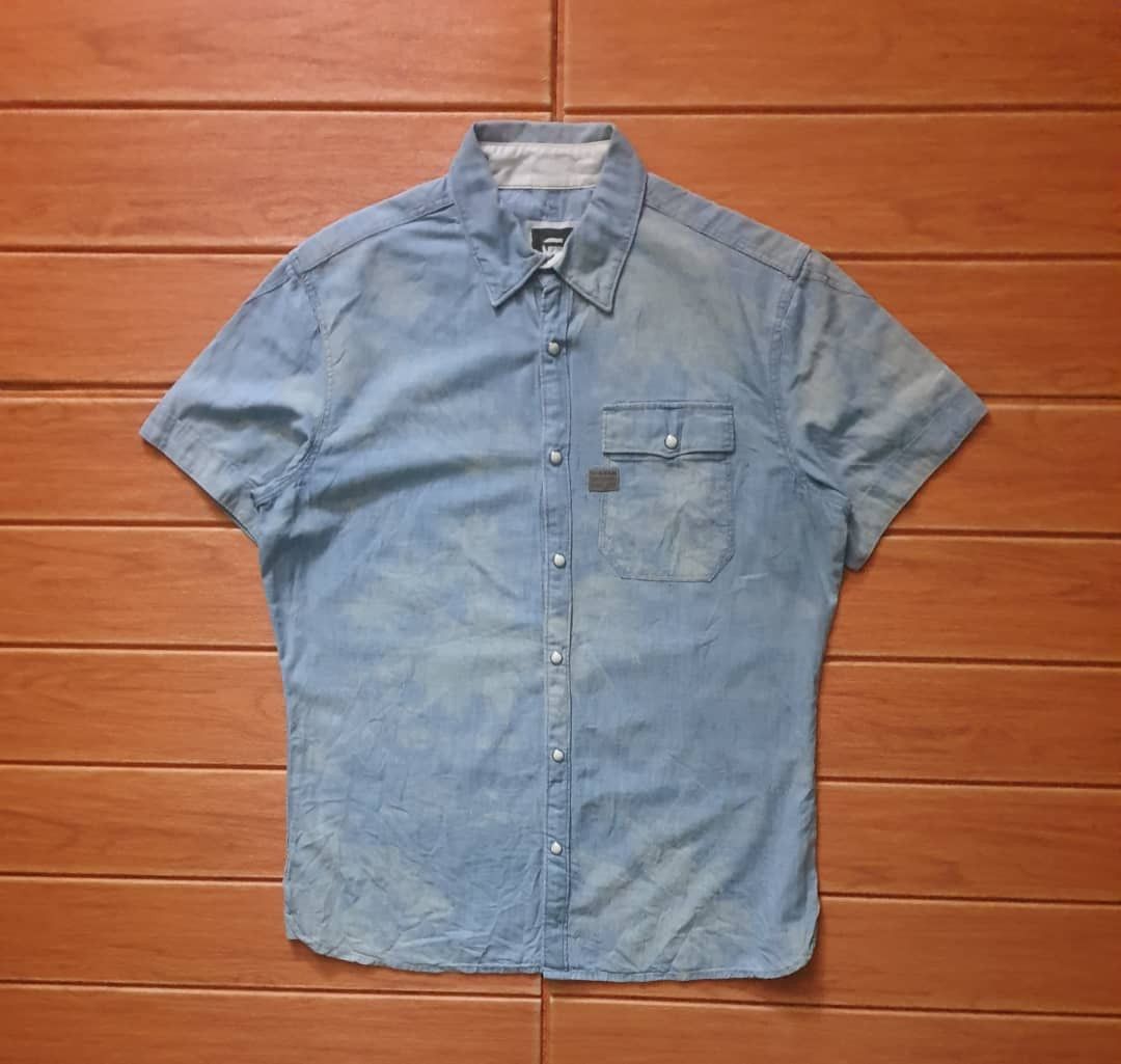 G-Star G-star Abstract stonewassh shirt Size US L / EU 52-54 / 3 - 1 Thumbnail