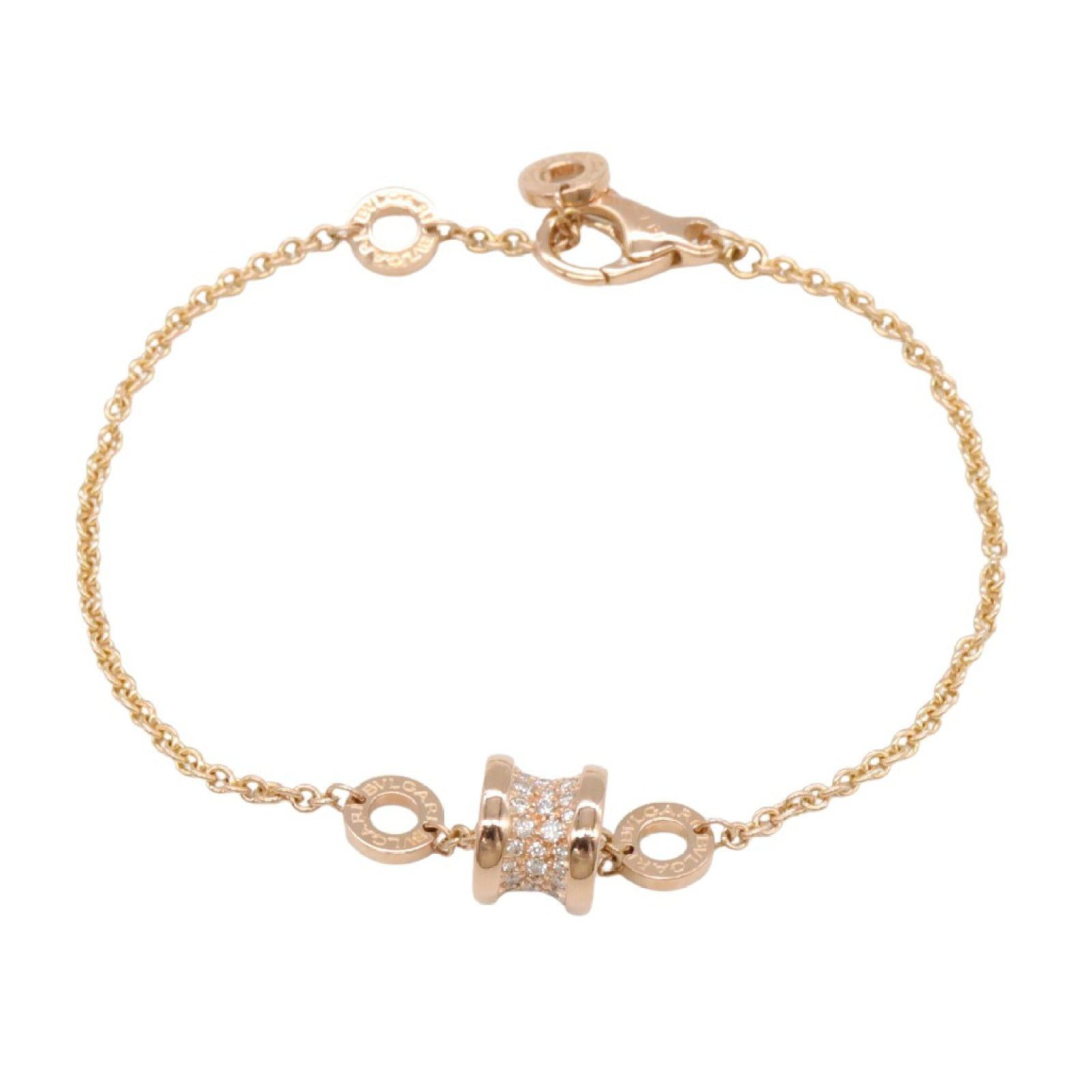 Bvlgari Bvlgari B Zero One Bracelet Pave Diamond K18Pg (Pink Gold) Clear Size ONE SIZE - 1 Thumbnail
