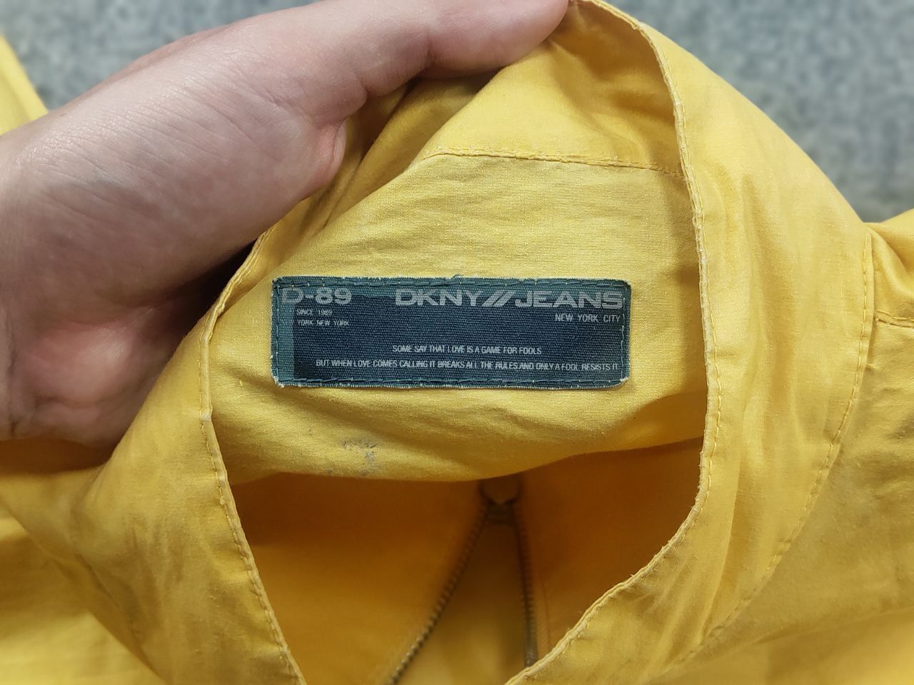 DKNY DKNY Vintage Donna Karan New York Yellow Windbreaker Jacket Size US M / EU 48-50 / 2 - 14 Thumbnail